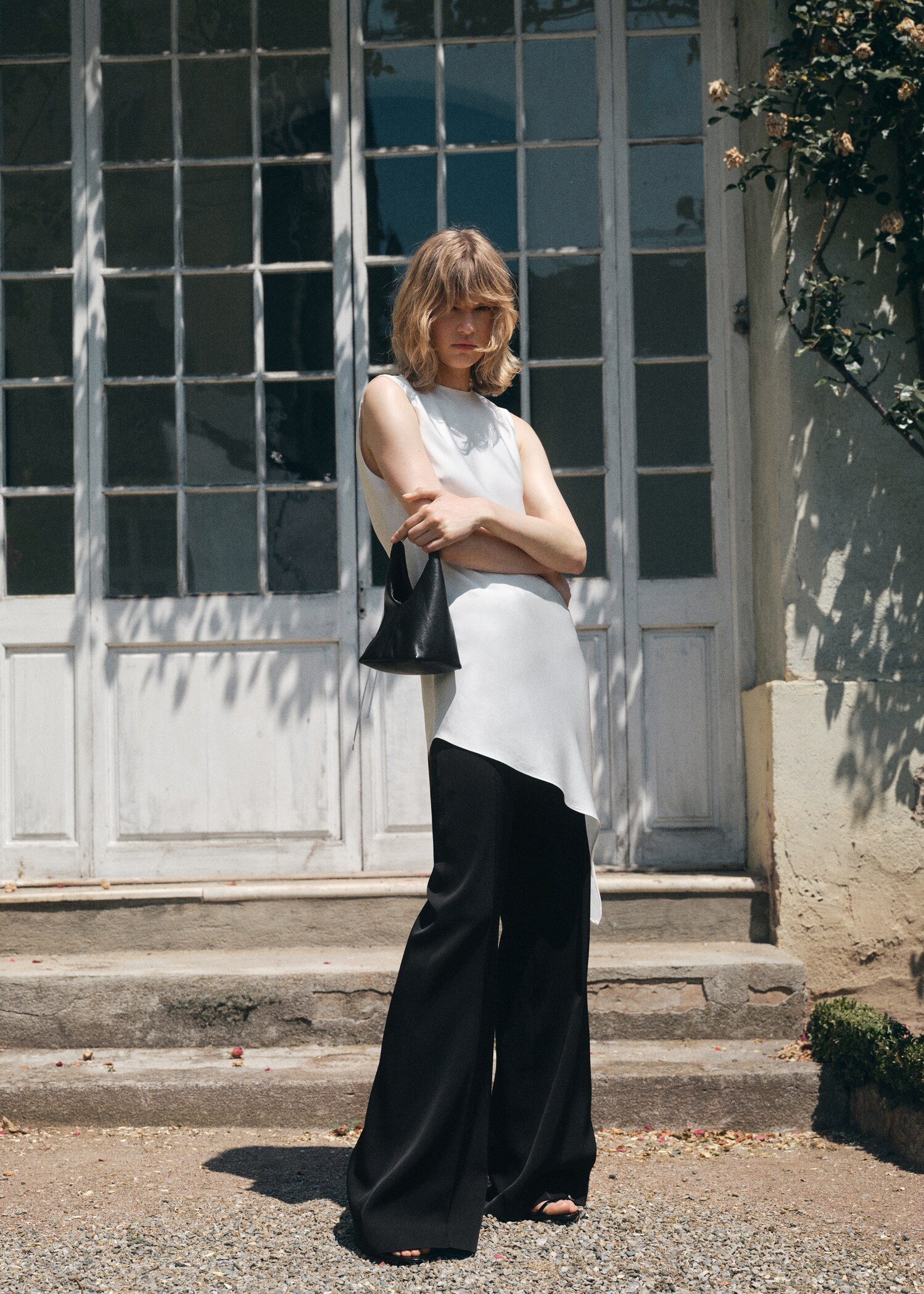 Top satiné asymétrique - Plan général