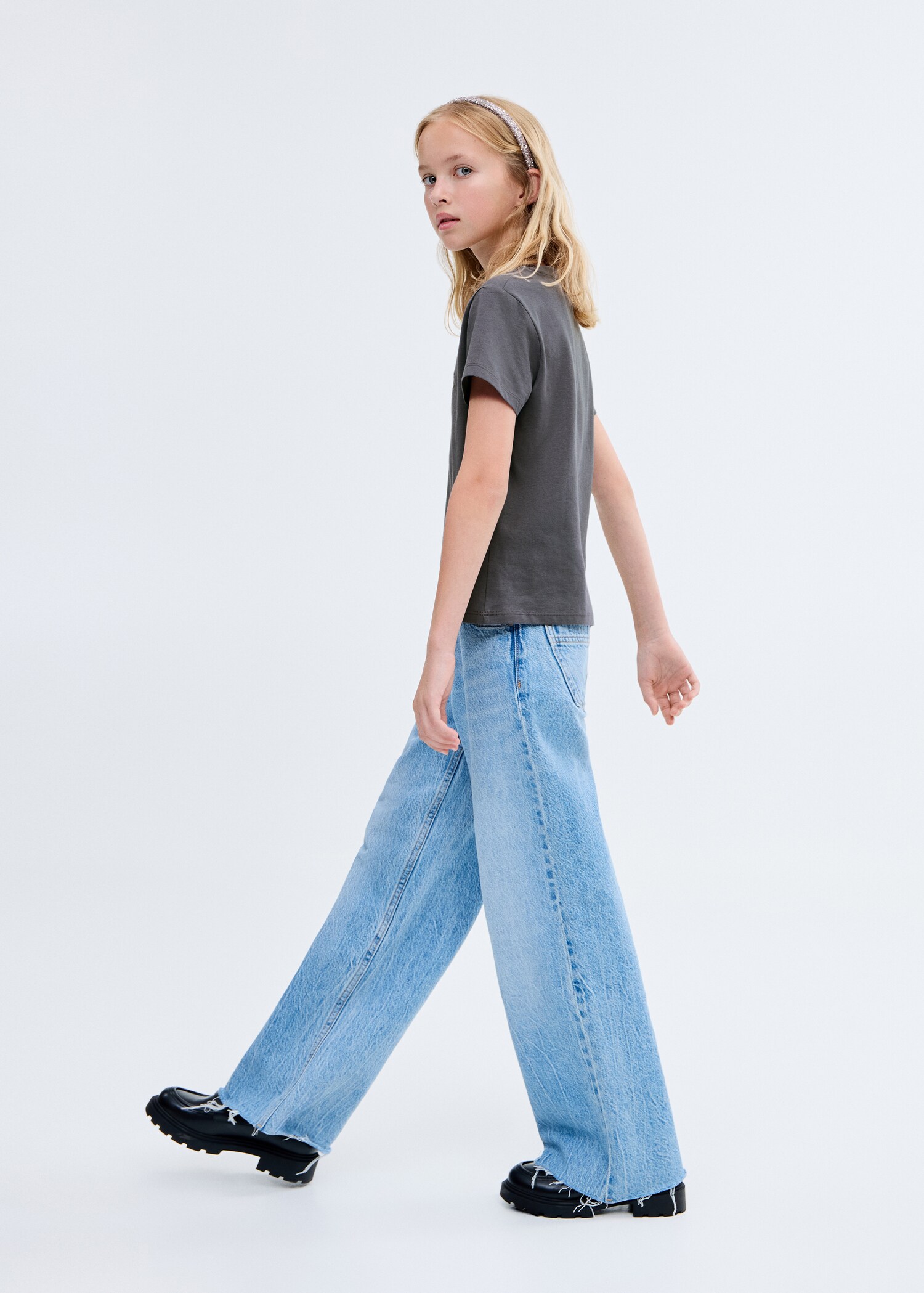 Embroidered cotton T-shirt - General plane