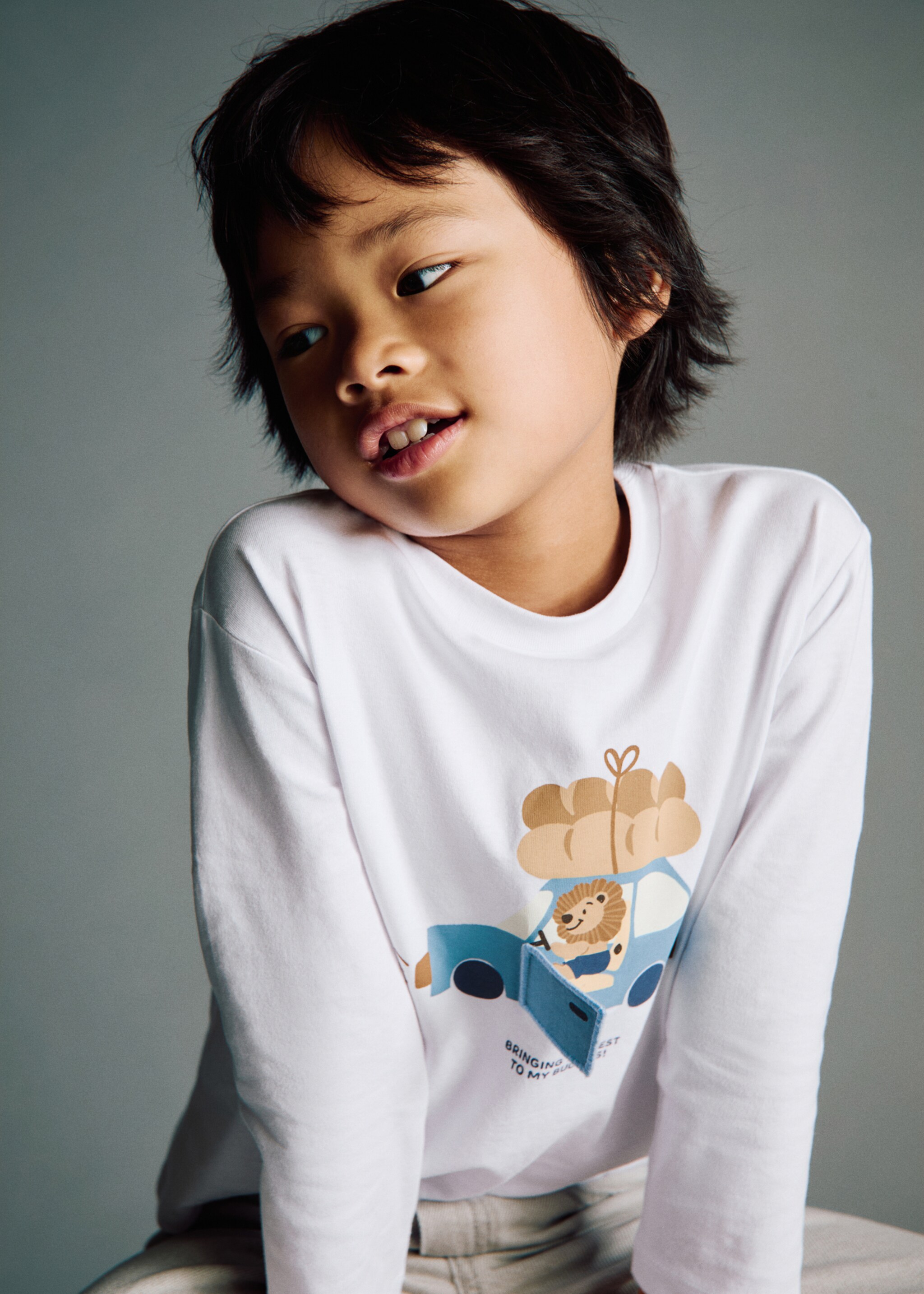 Embroidered printed T-shirt - General plane, Off White. Ref: 17024430-00.