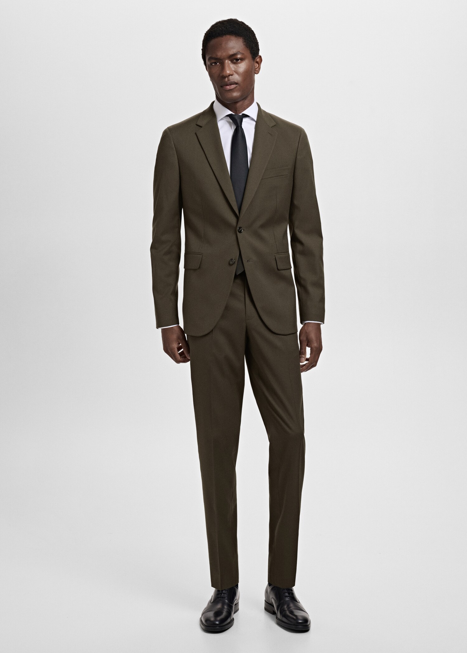 Milan slim-fit suit jacket - General plane