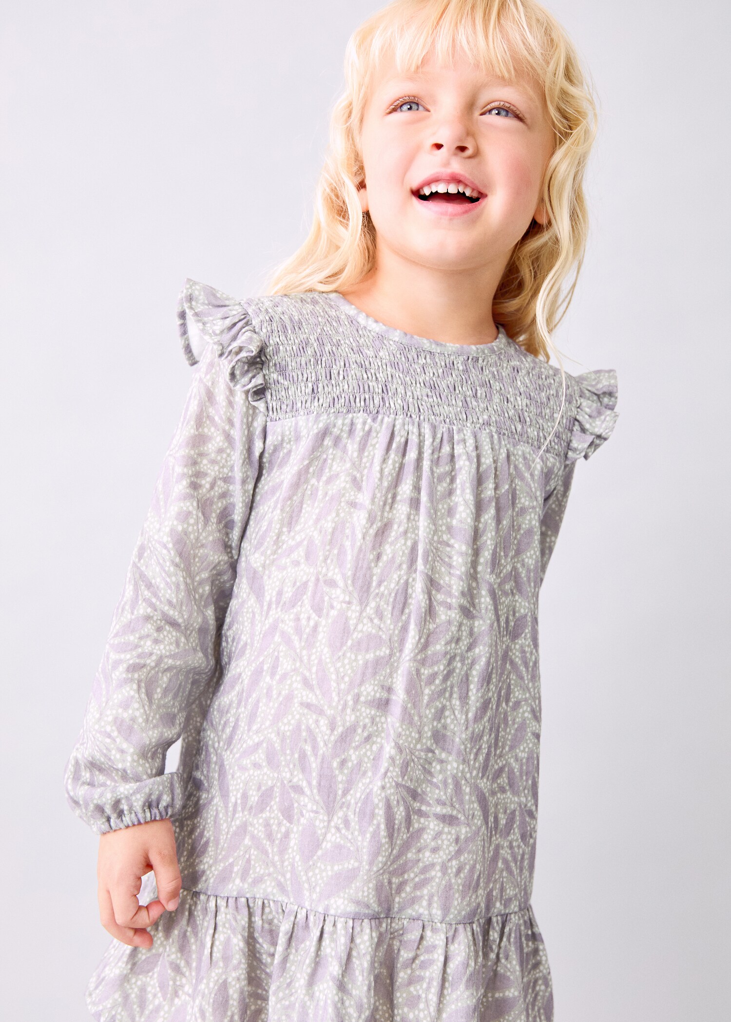 Printed cotton dress - General plane