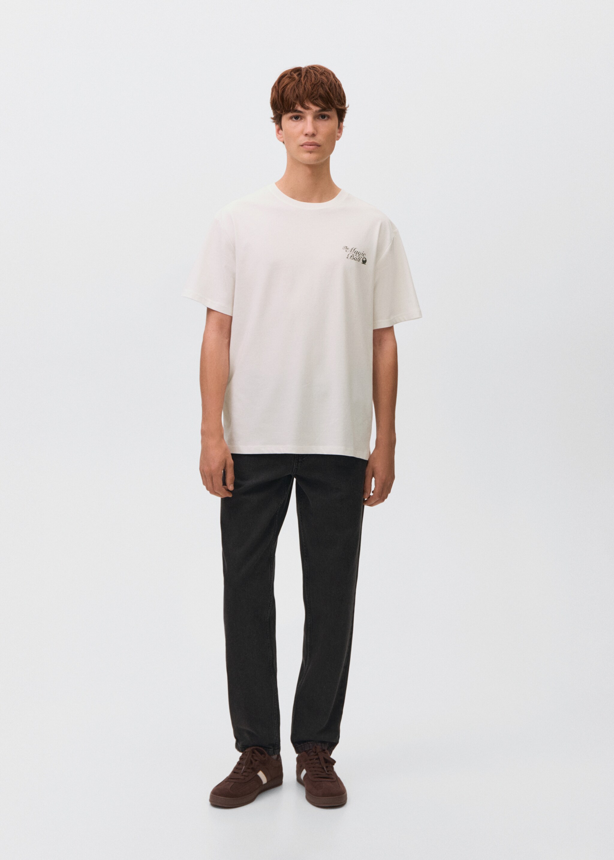 Oversized cotton t-shirt - General plane, Off White. Ref: 17025802-00.