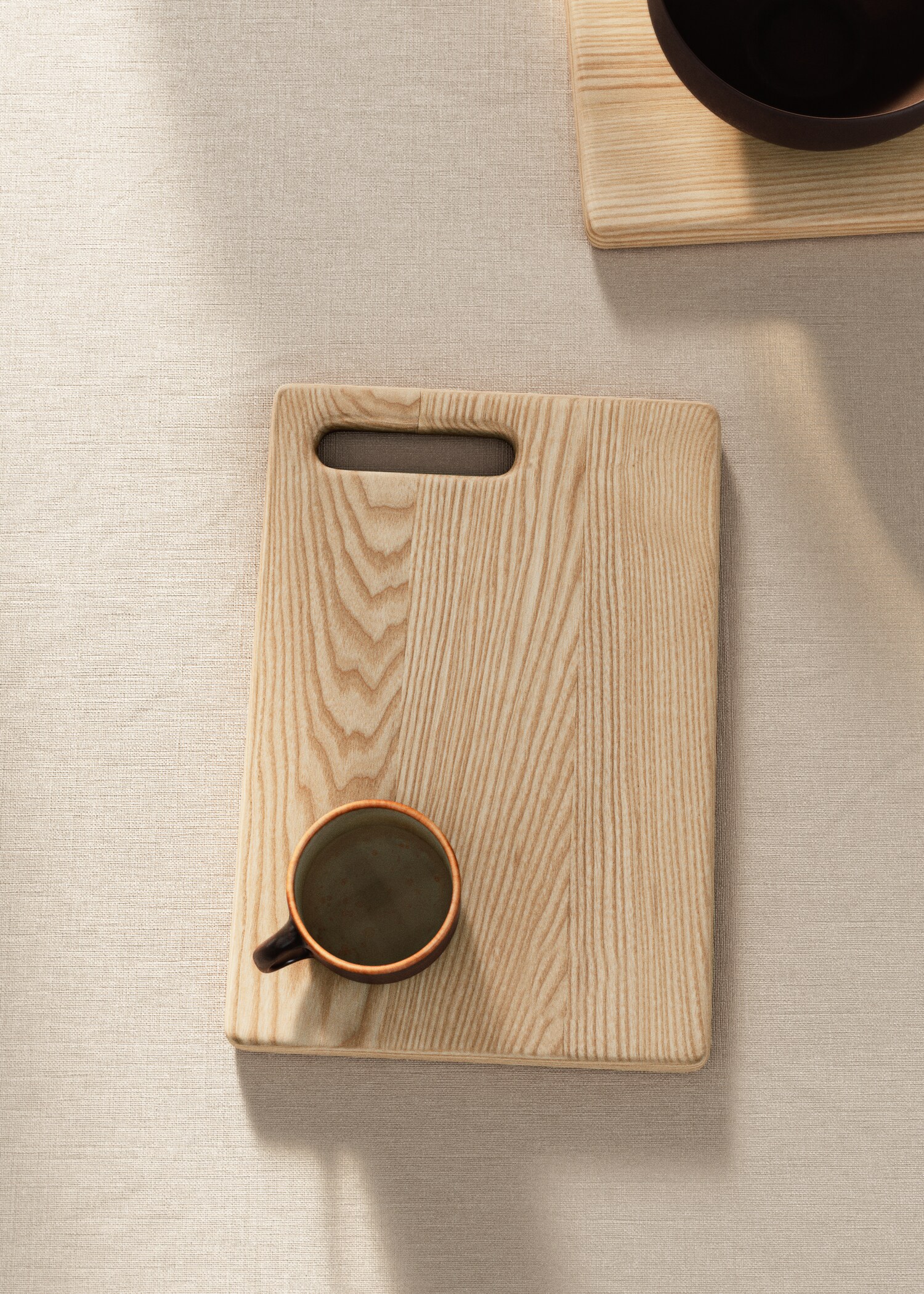 Small ash wood tray - General plane