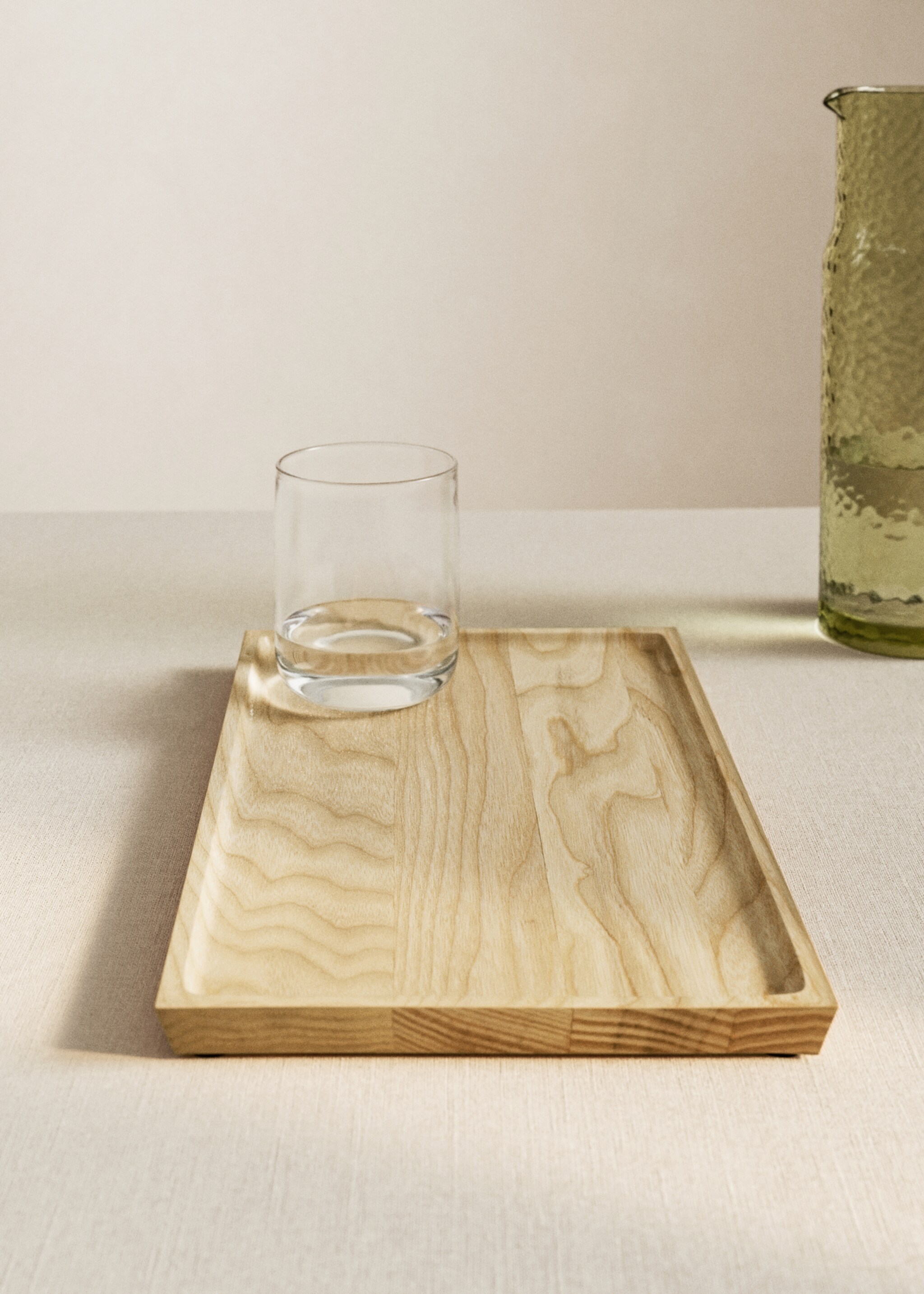 Rectangular ash wooden board - General plane, Sand. Ref: 17025811-00.