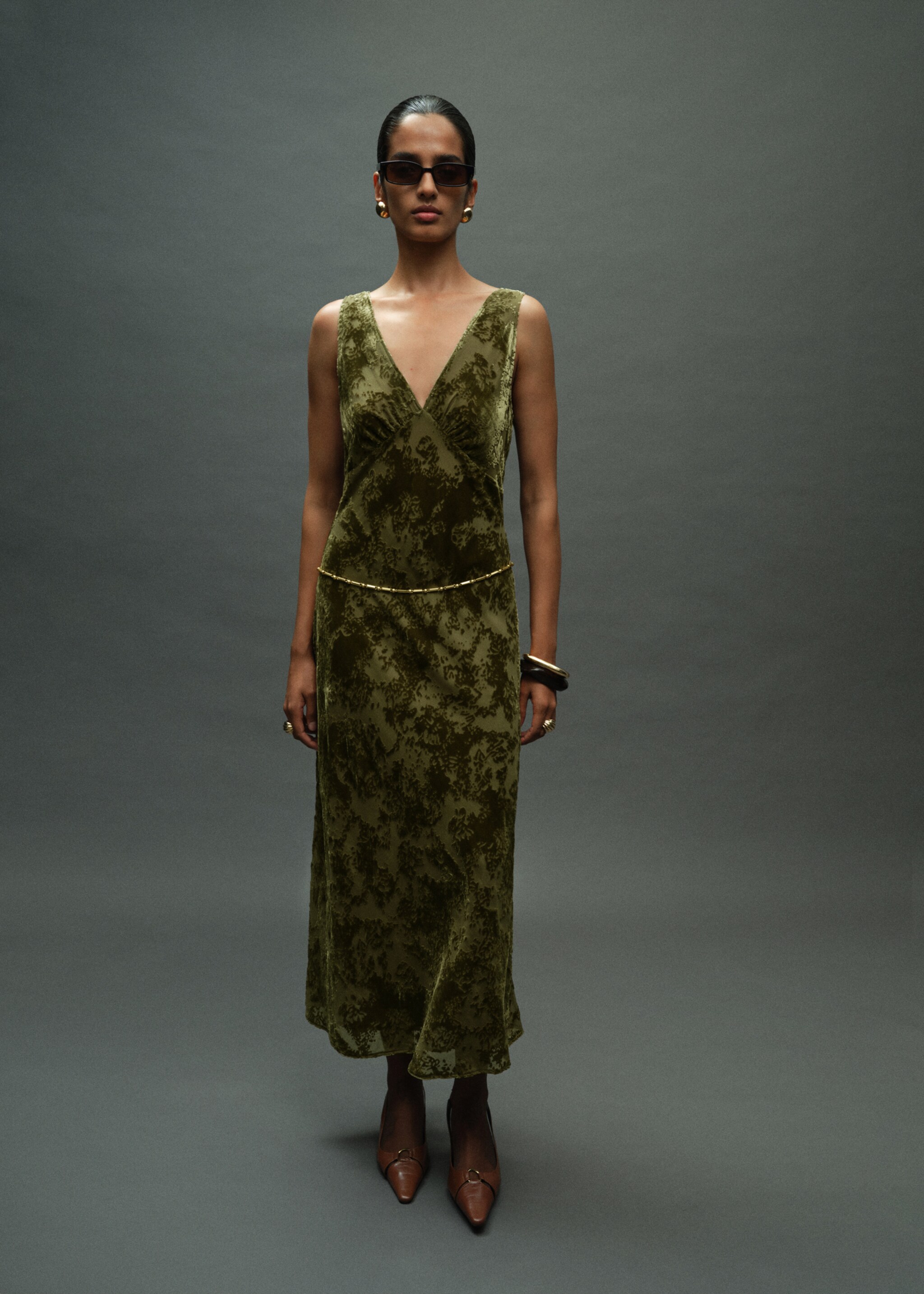 Robe rocio - Plan général, Vert pastel. Ref: 17025816-00.