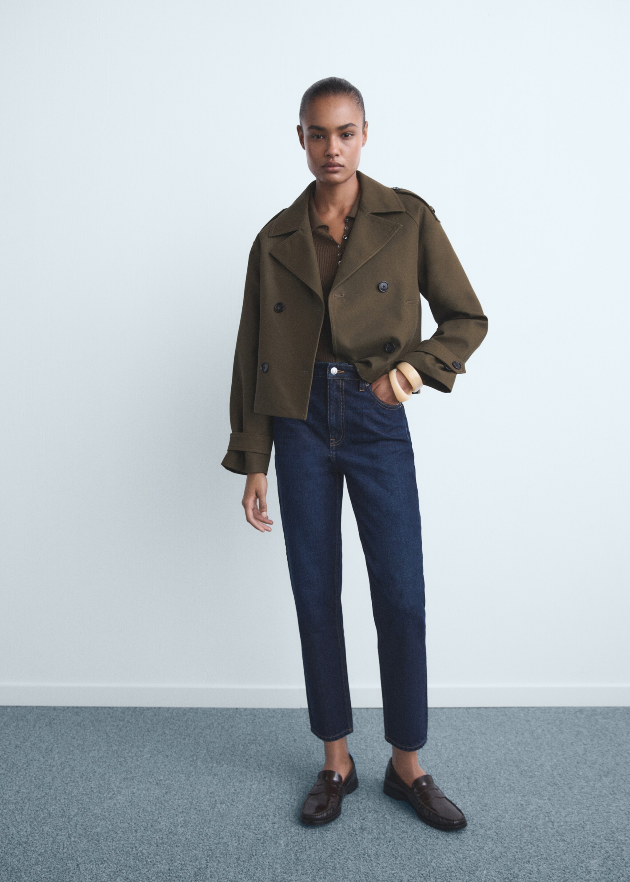 Mom2000 high-rise jeans - General plane, Dark Blue. Ref: 17025827-00.