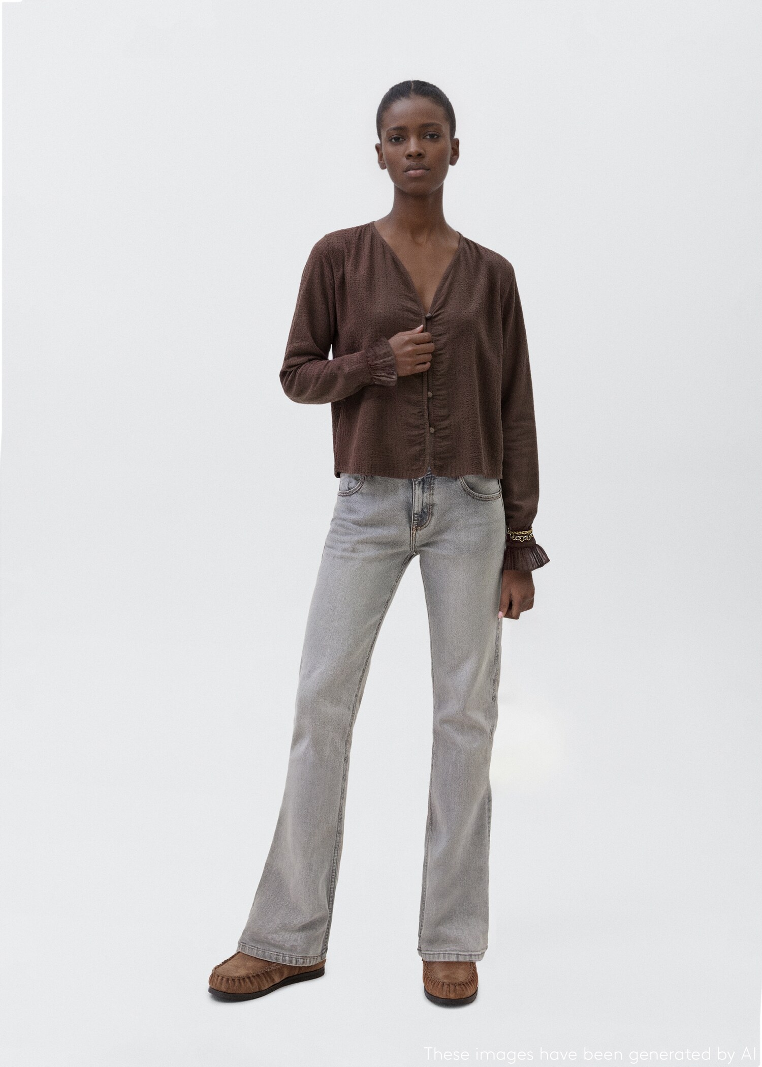 Blouse manches froncées - Plan général