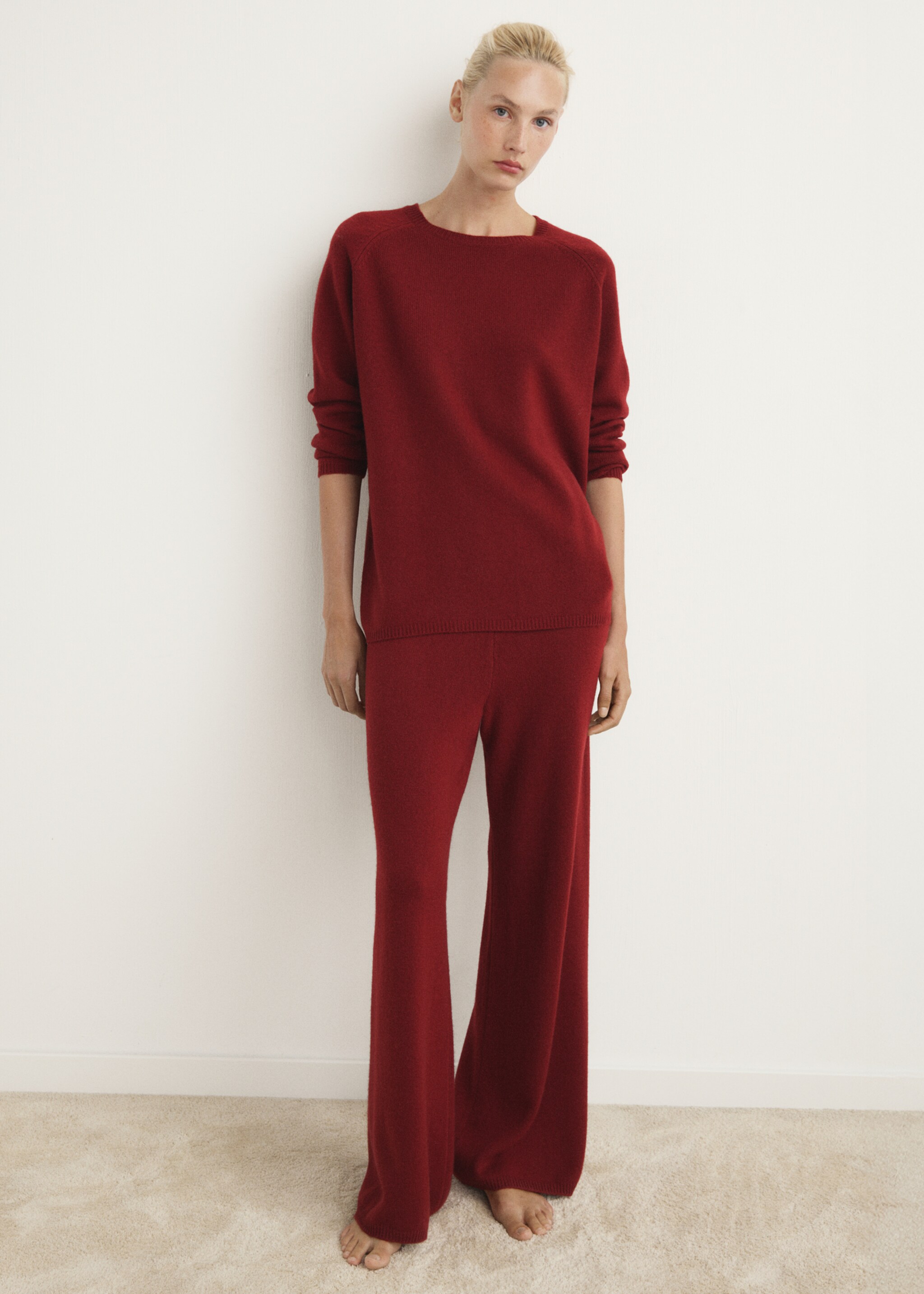 Thick cashmere sweater - General plane, Red. Ref: 17027130-00.