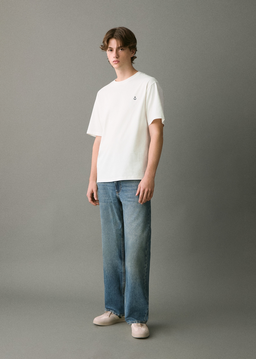 Embroidered cotton T-shirt