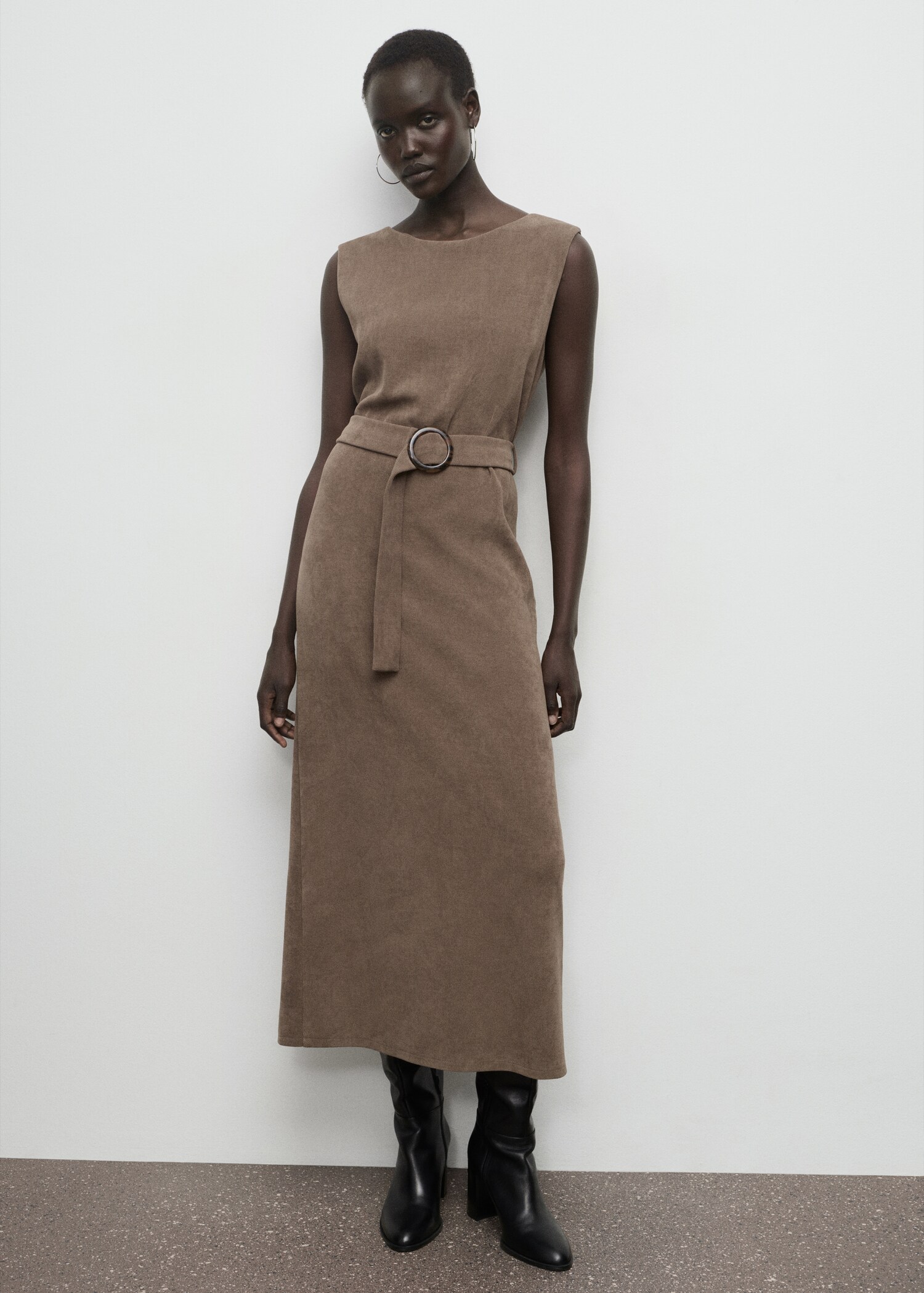 Robe maille ceinture - Plan général