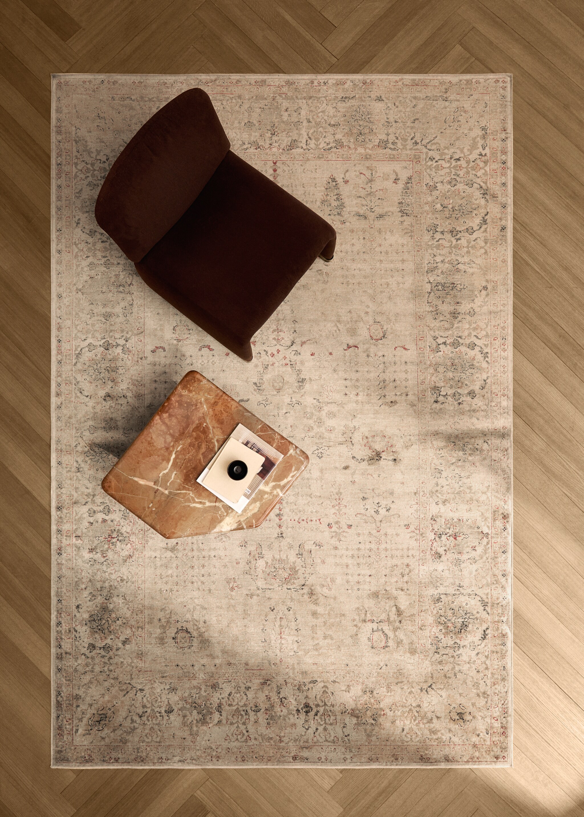 Catifa efecte vintage - Pla general, Cru. Ref: 17027820-00.