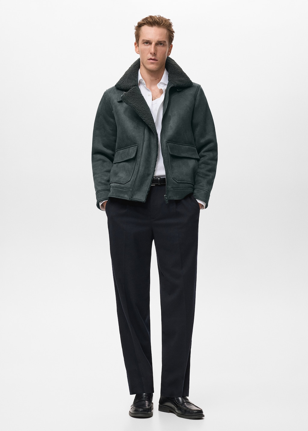 Double face jacket with fleece lining - Men | MANGO USA