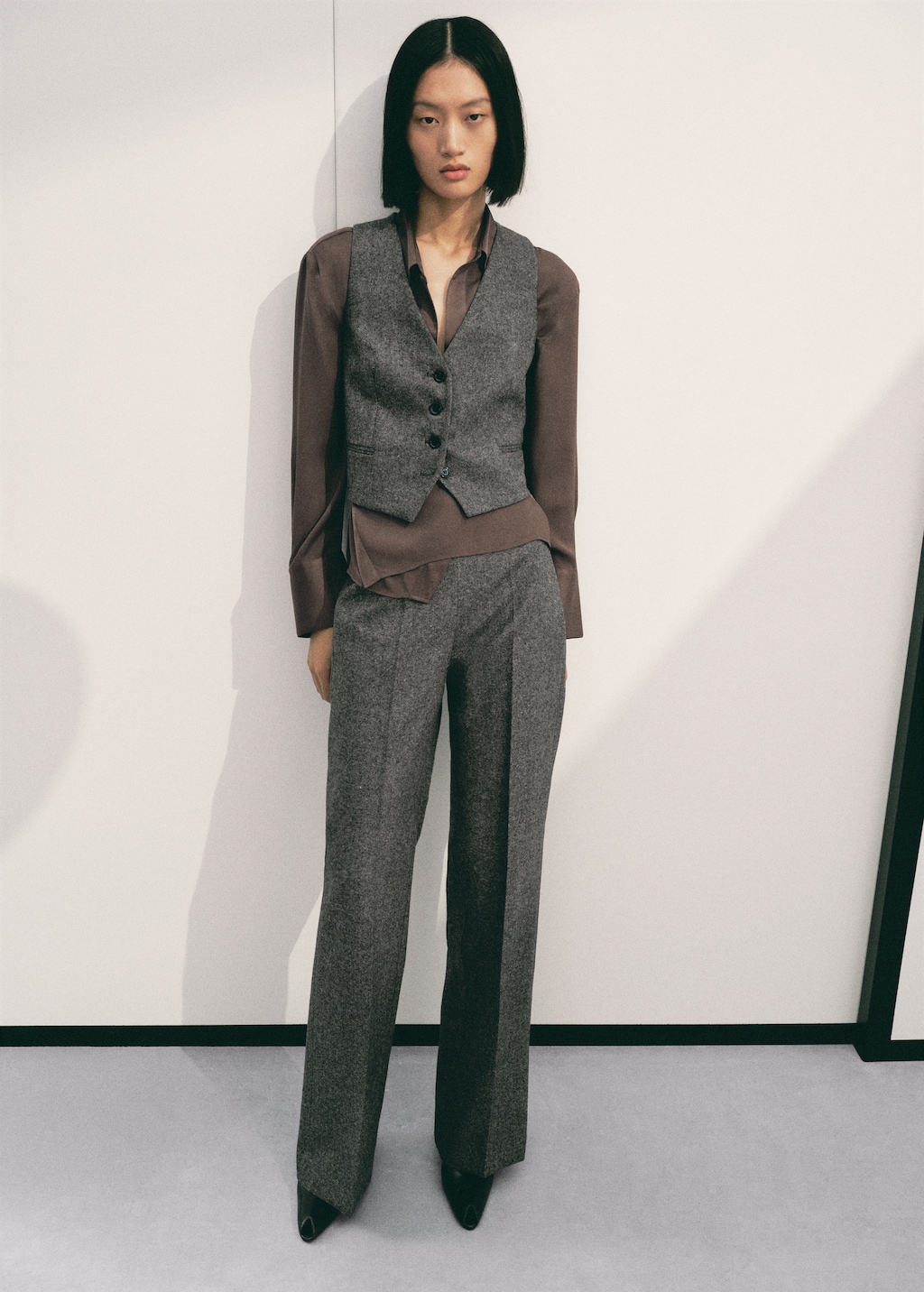 Speckled wool waistcoat - image 2
