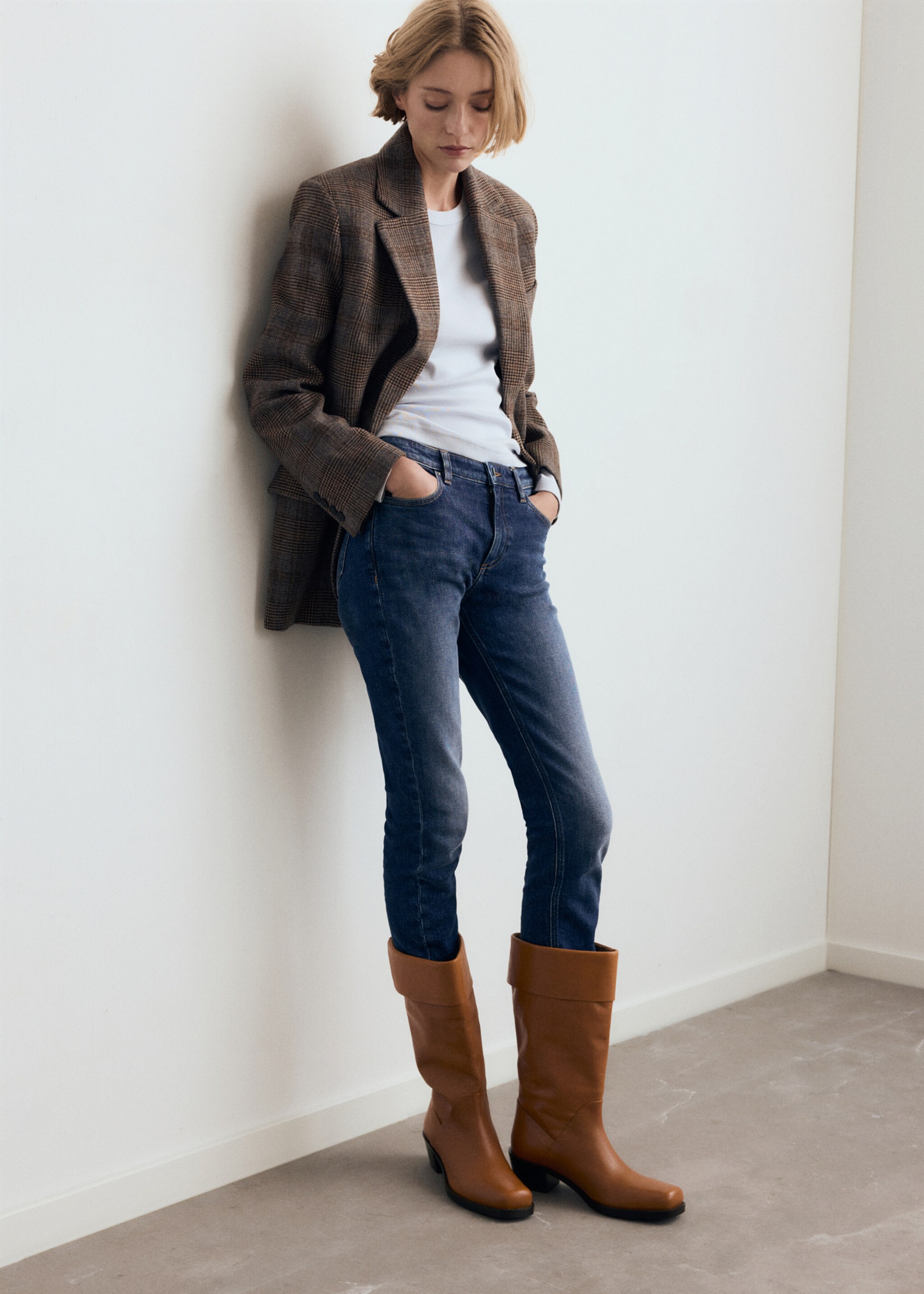 Buccaneer leather boot - General plane, Cognac. Ref: 17028639-00.