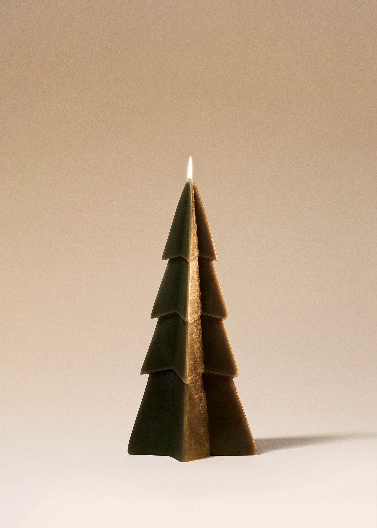 Large decorative fir candle - General plane