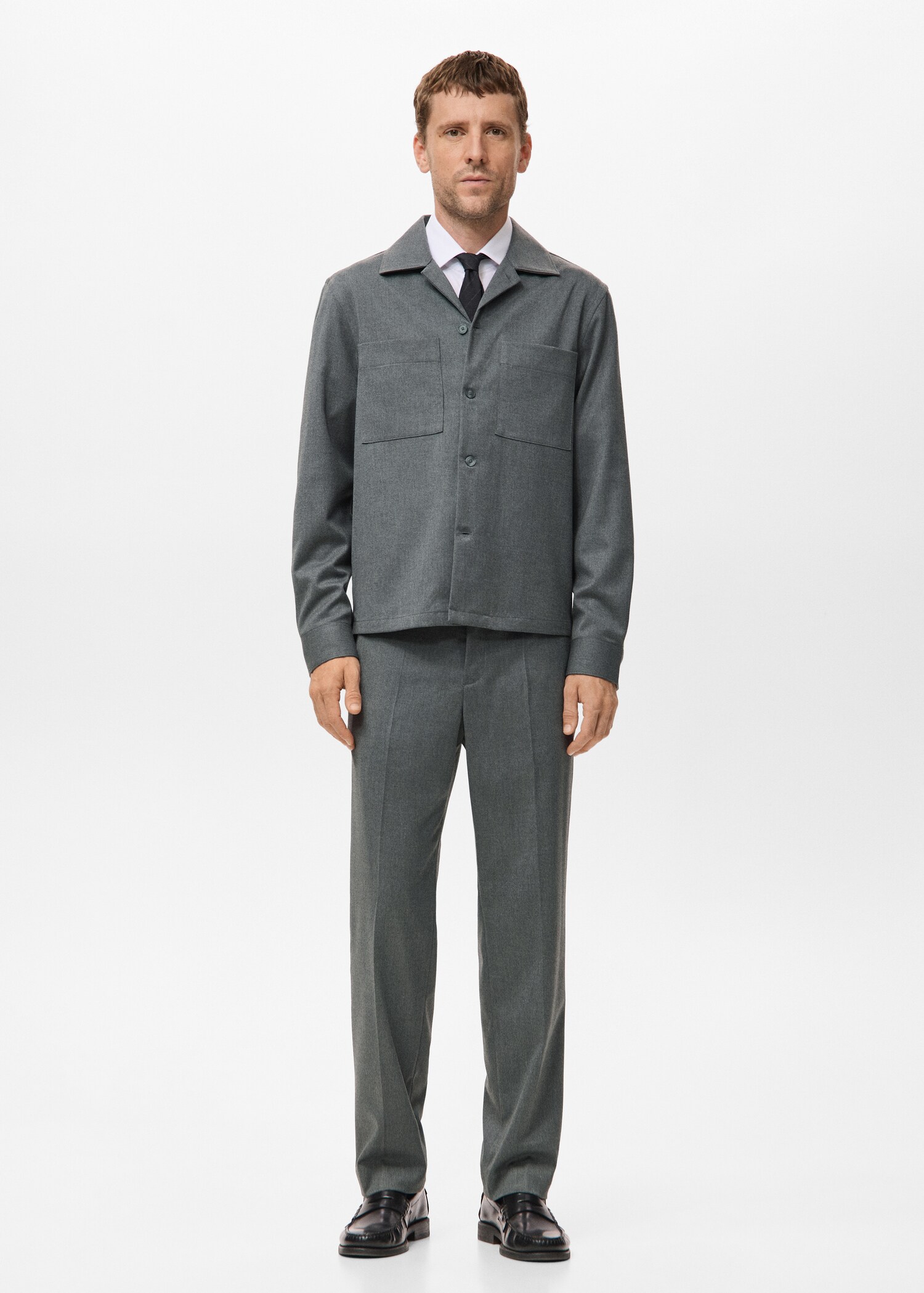 Flowy straight-fit trousers - General plane