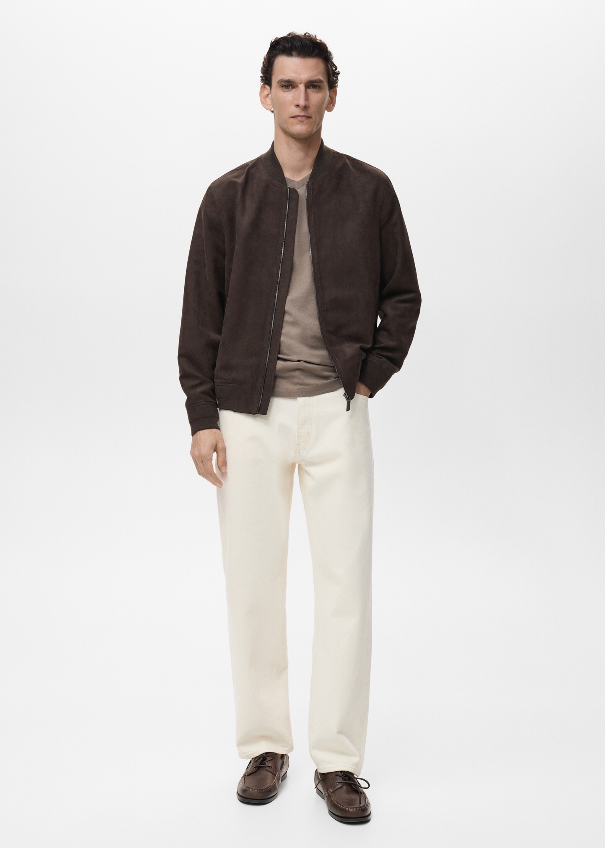 Veste bomber effet daim - Plan général
