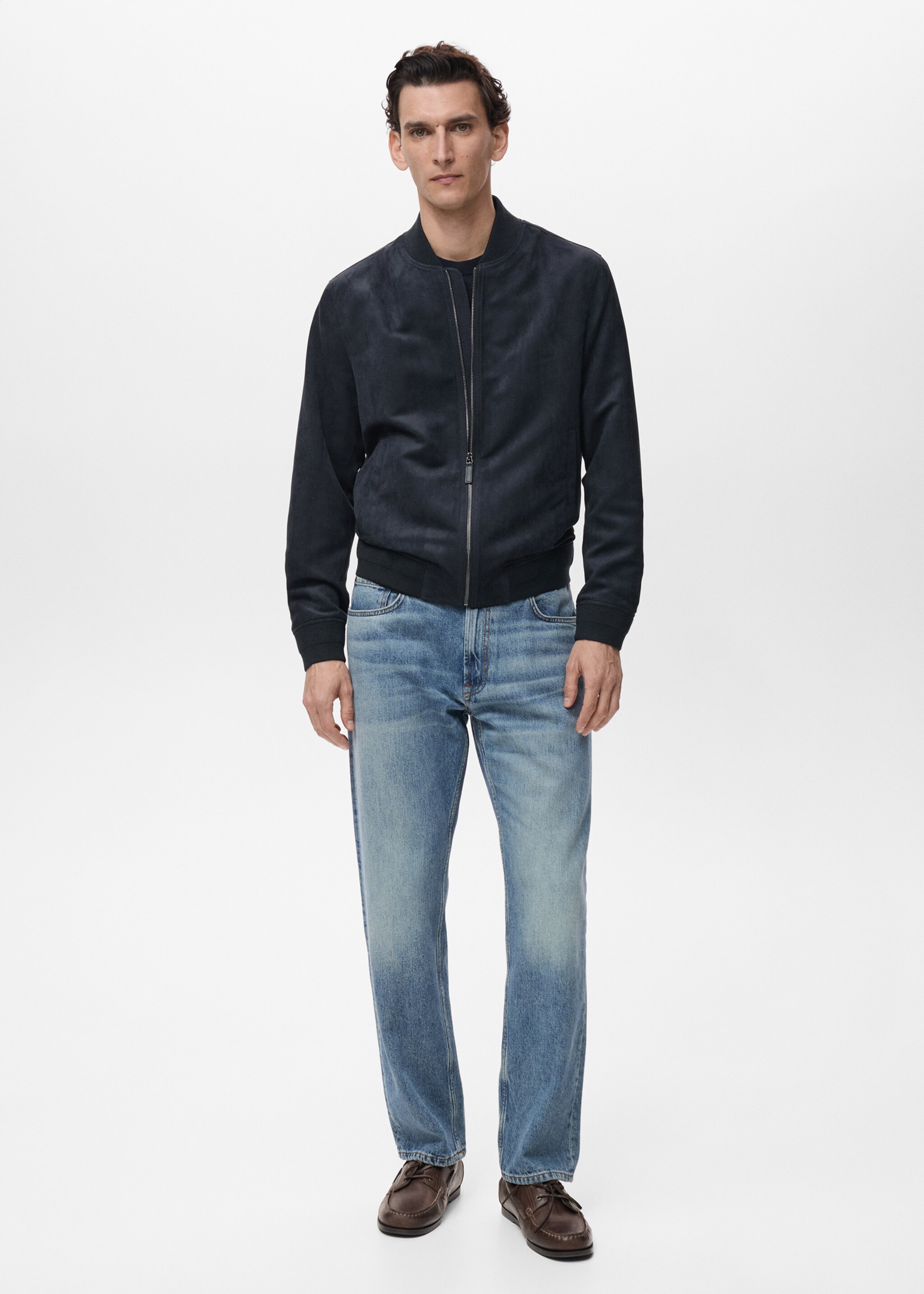 Veste bomber effet daim - Plan général