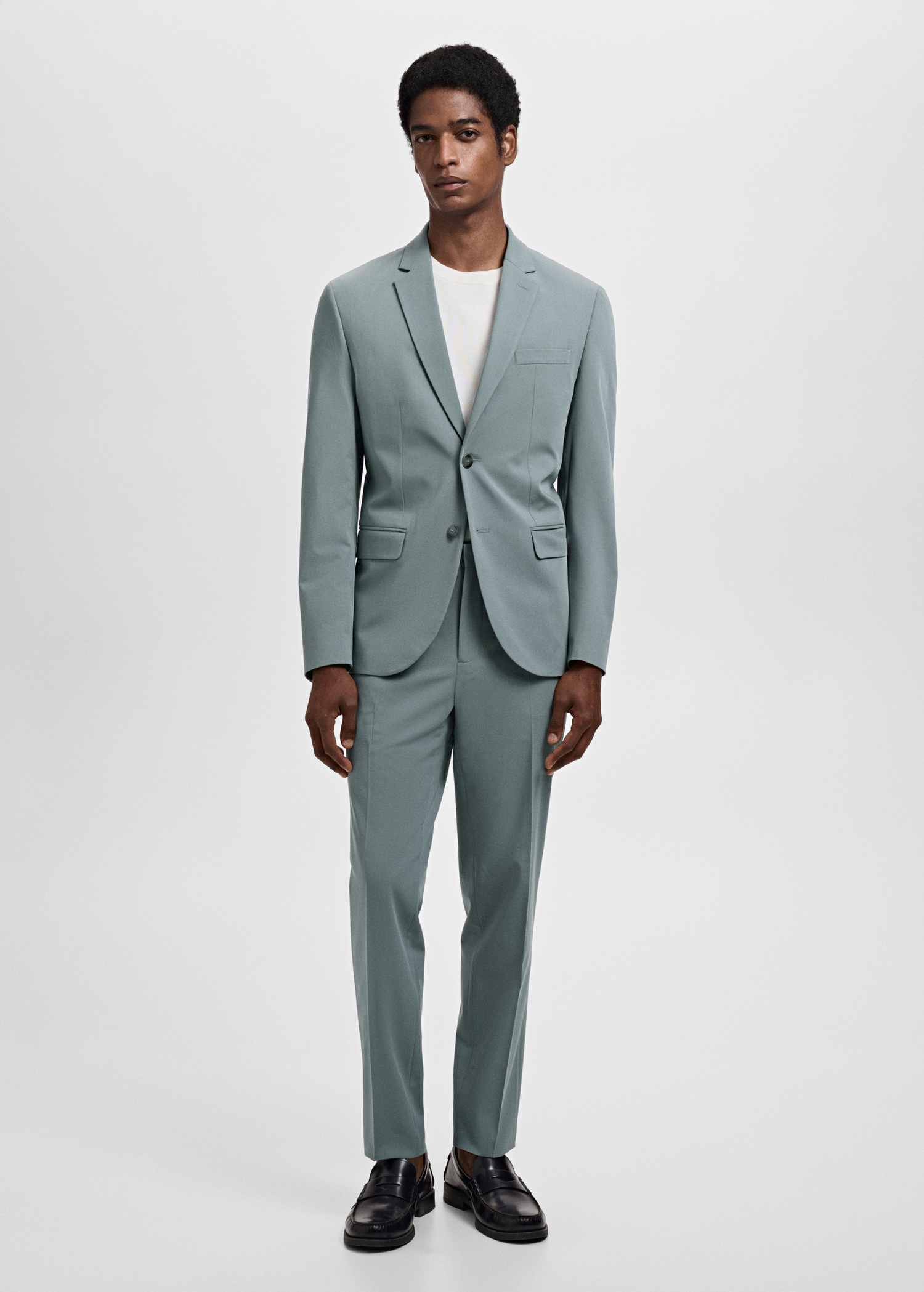 Super slim-fit suit jacket in stretch fabric Men MANGO Mozambique