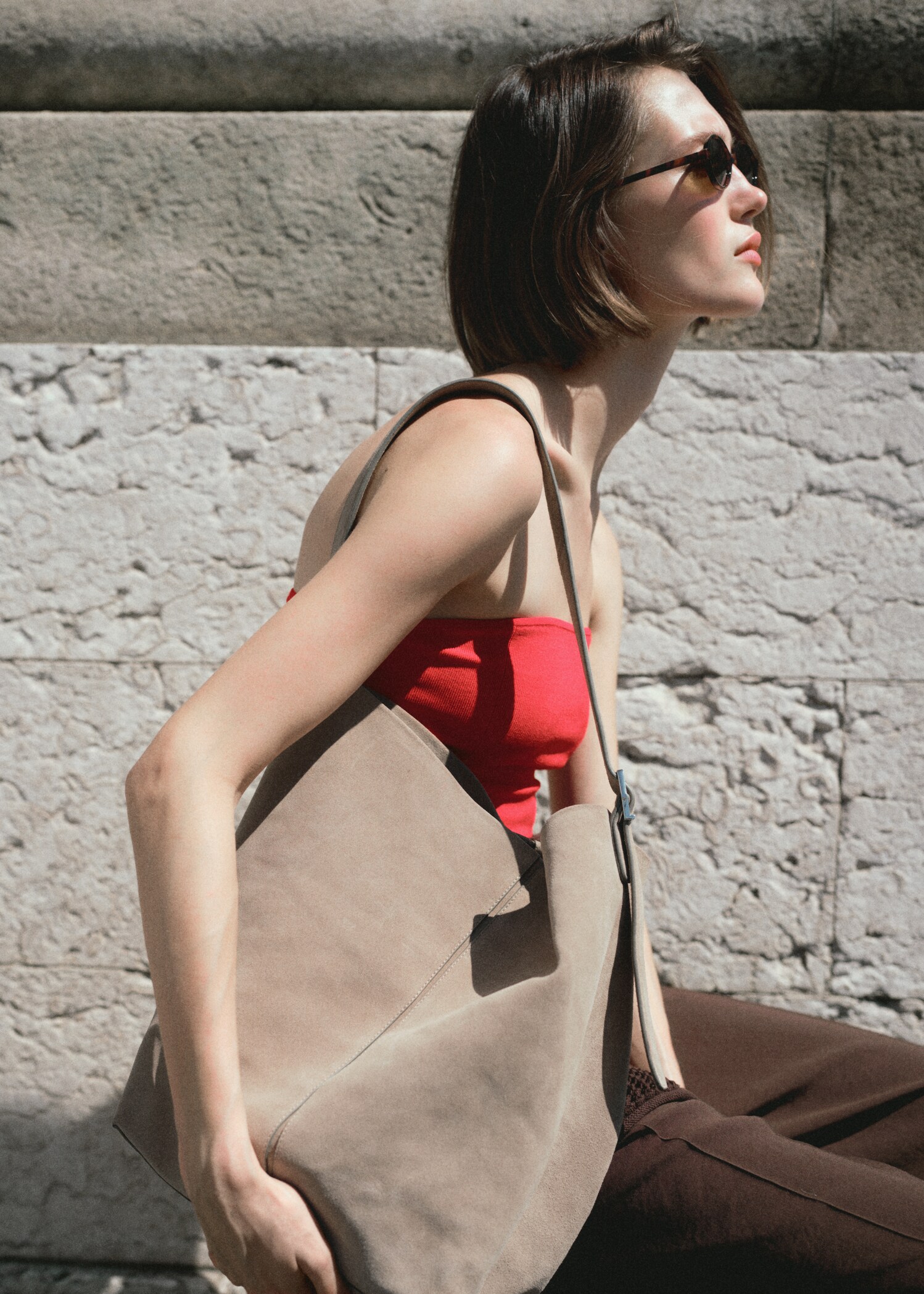 Sac seau cuir - Plan général
