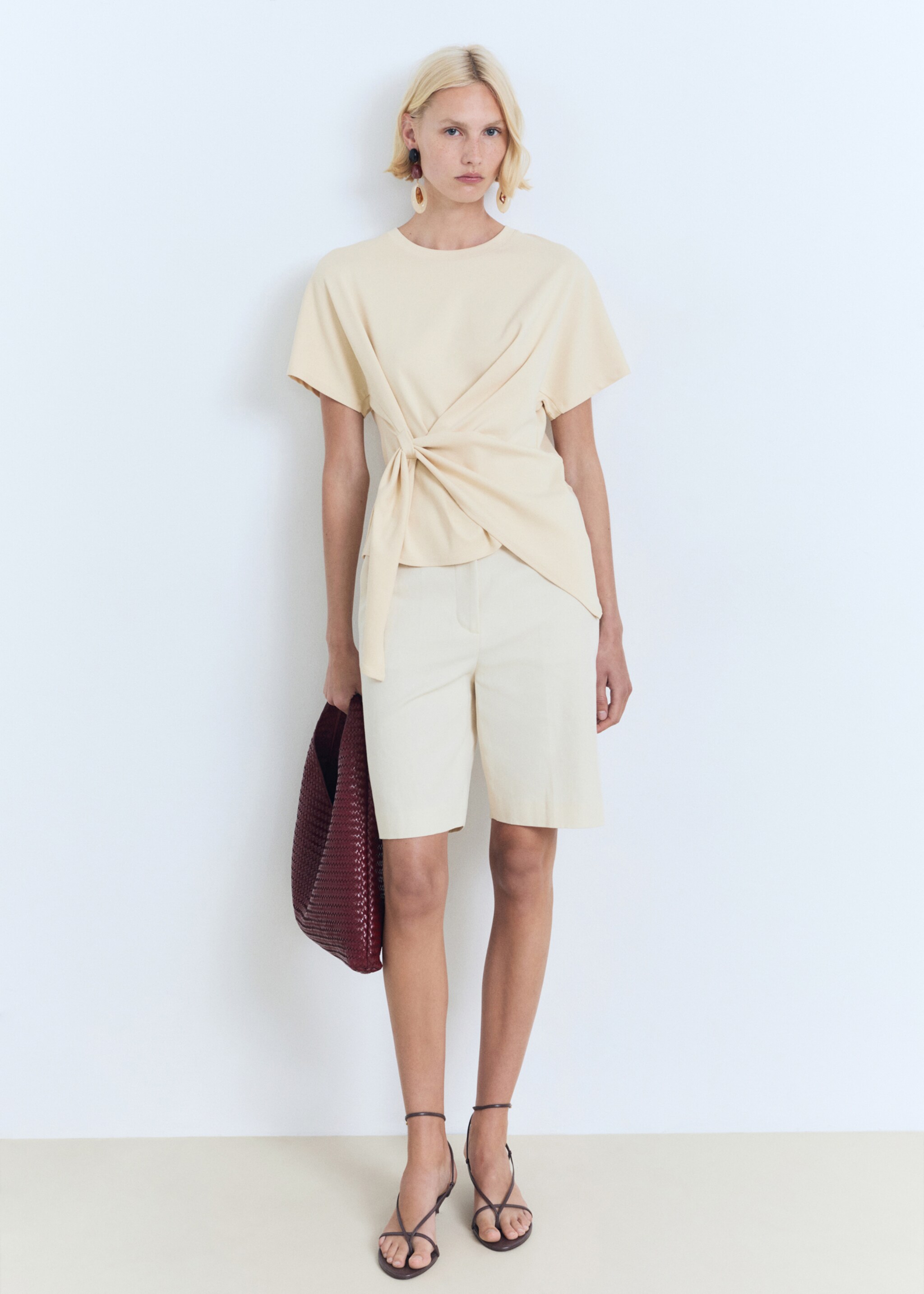Knot cotton t-shirt - General plane