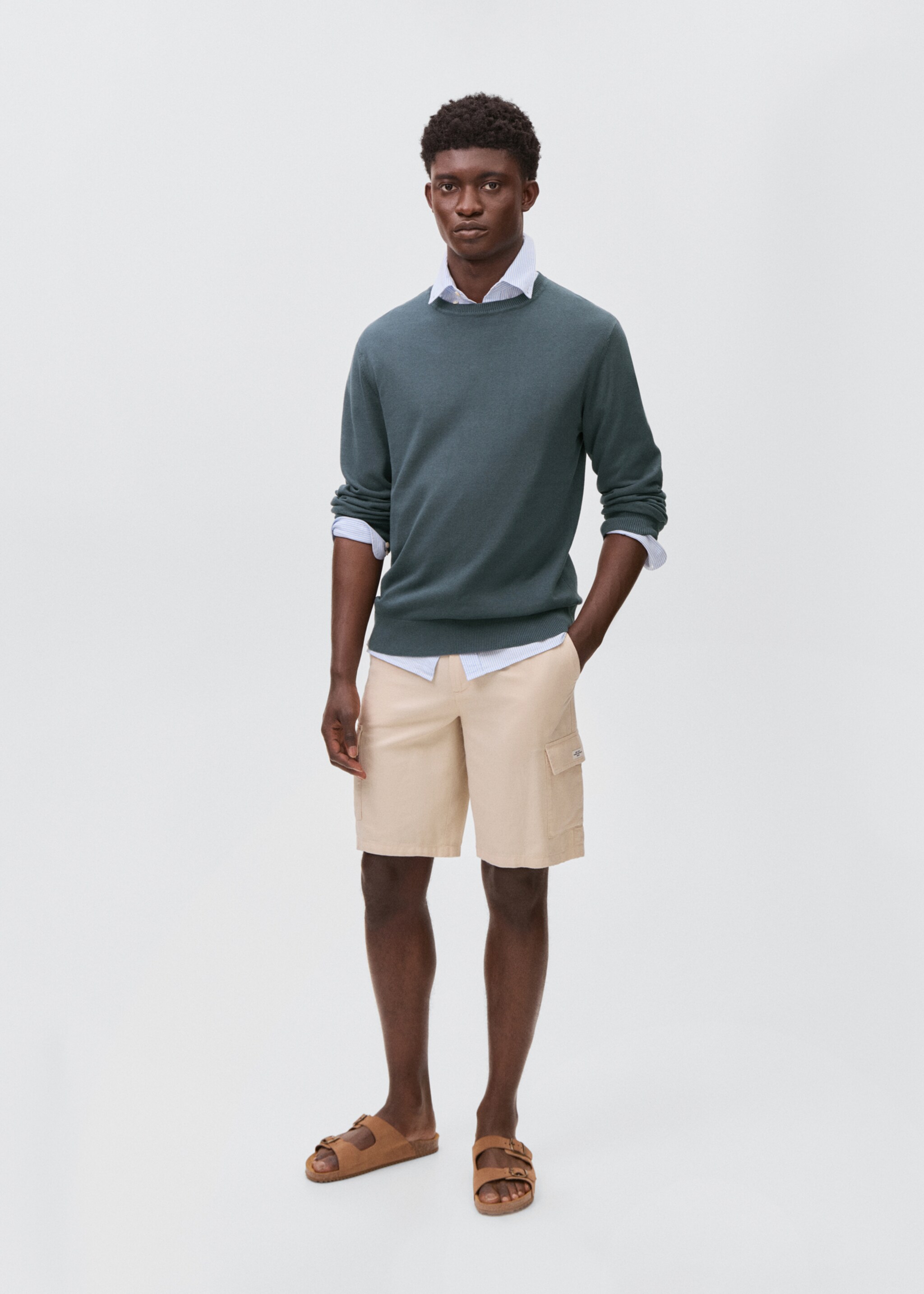 Pull-over maille coton - Plan général