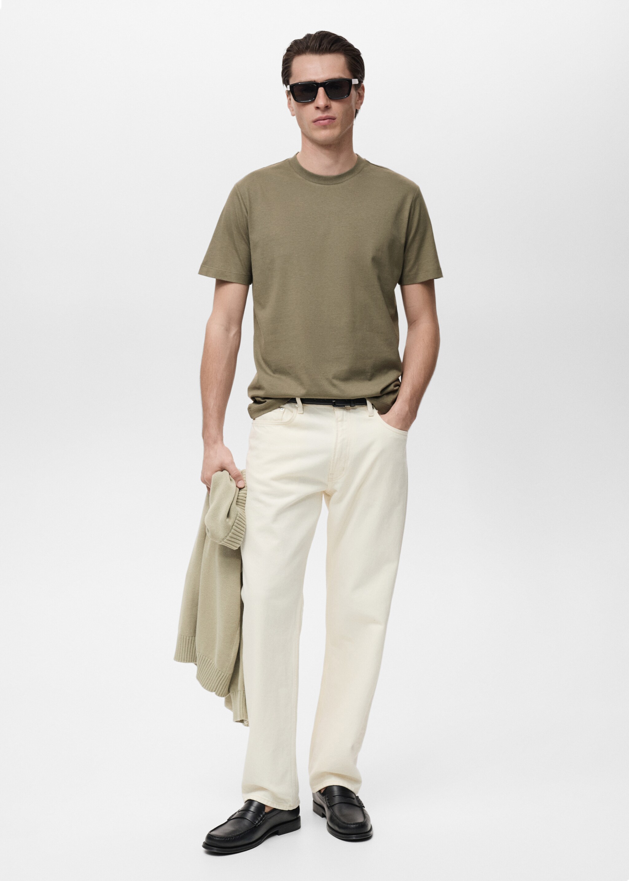 Camiseta slim fit 100% algodón - Plano general