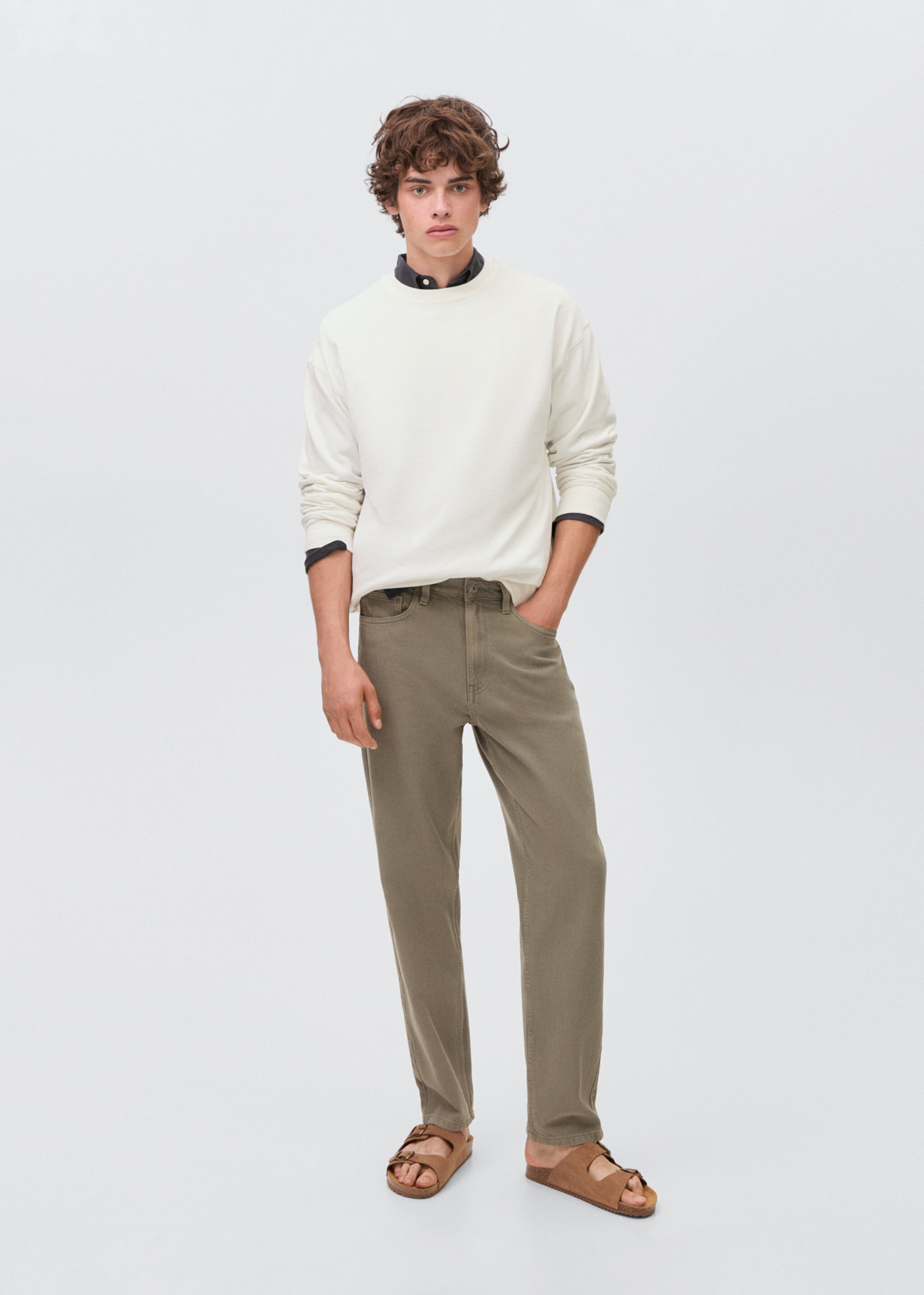Basic-Baumwollsweatshirt - Allgemeine Ansicht