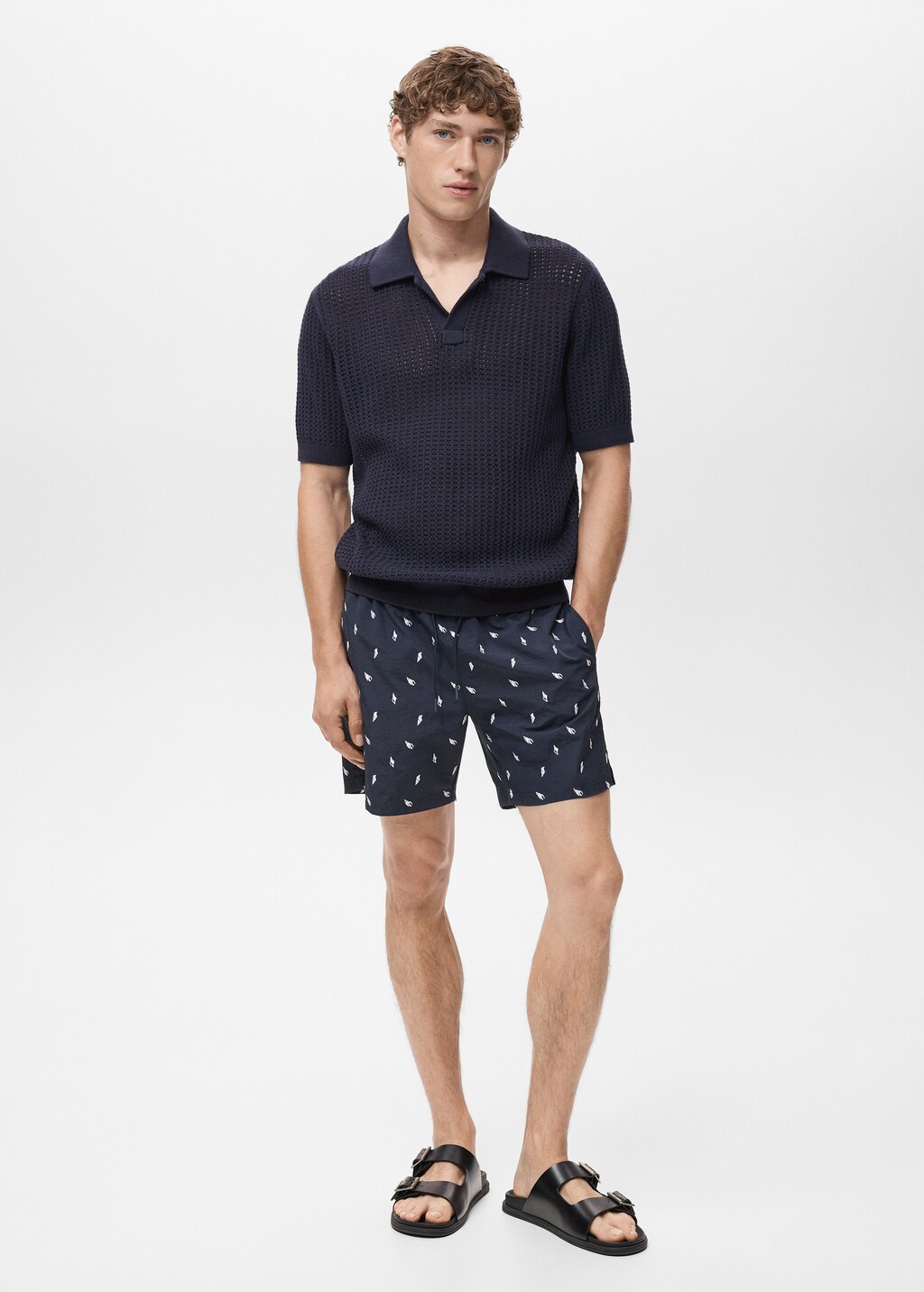 Seashell print swimsuit