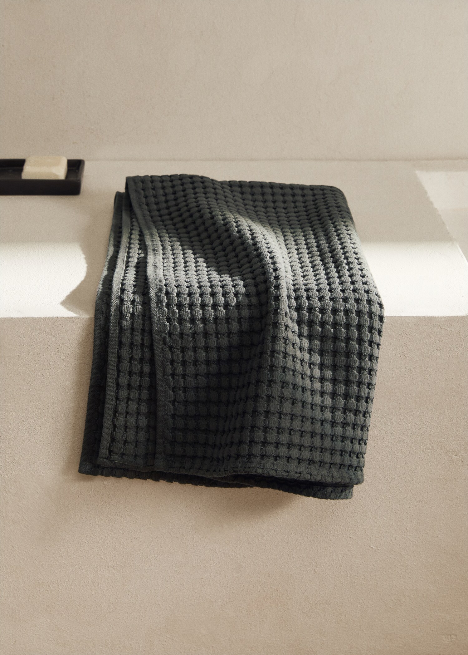Serviette toilette en coton gaufré - Plan général