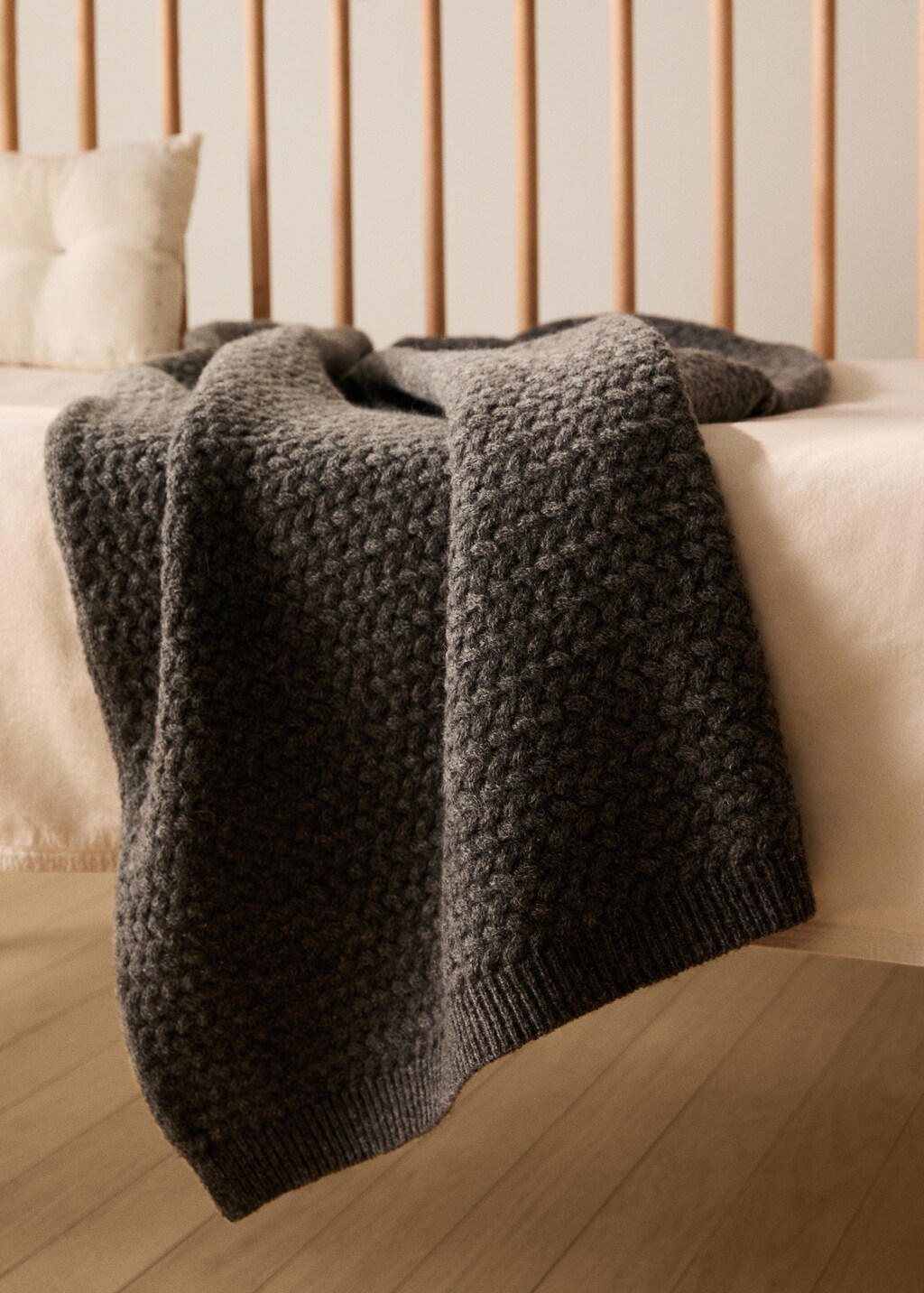 Children's cashmere wool knitted blanket