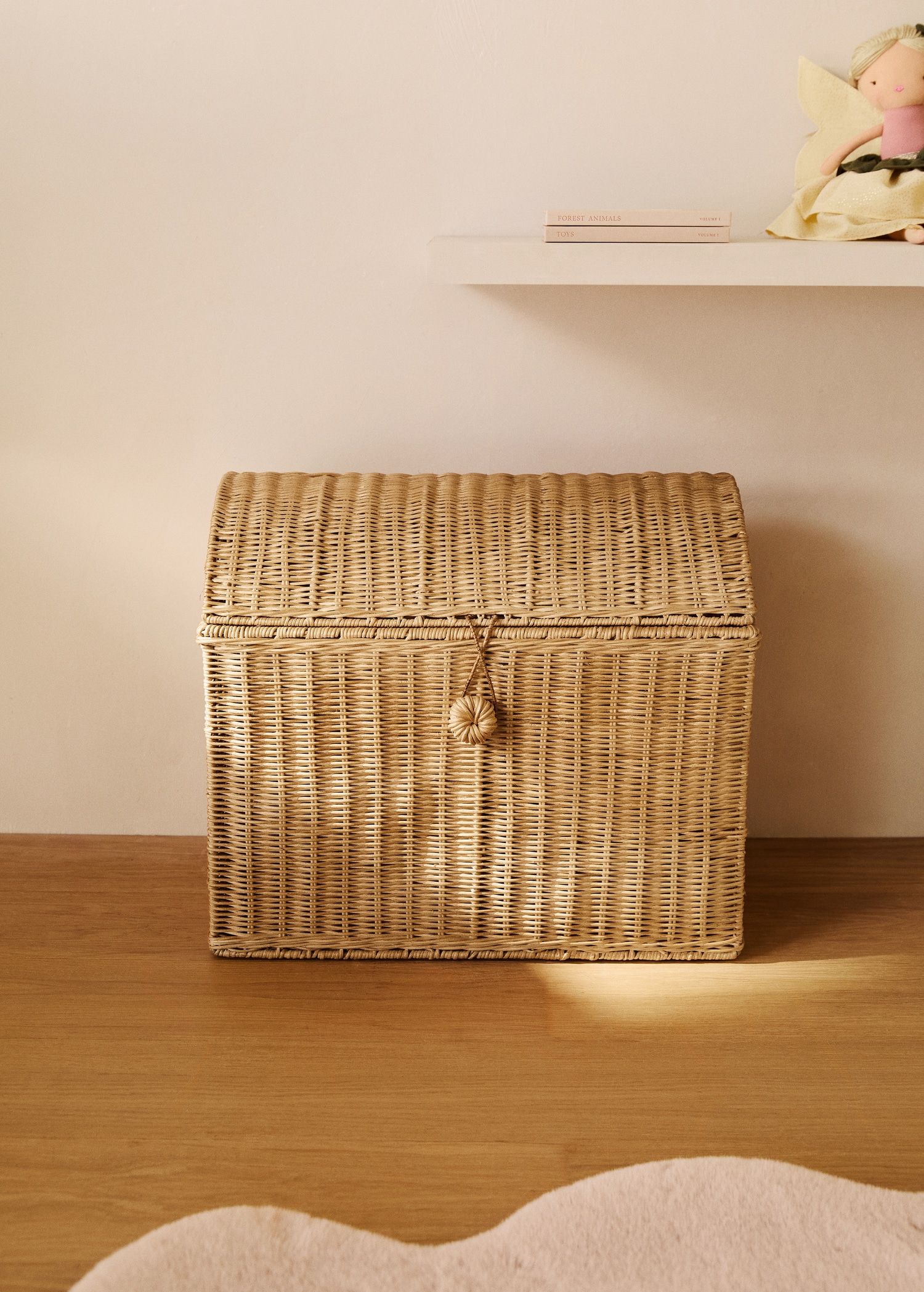 Large rattan trunk basket Home MANGO USA - Main Image