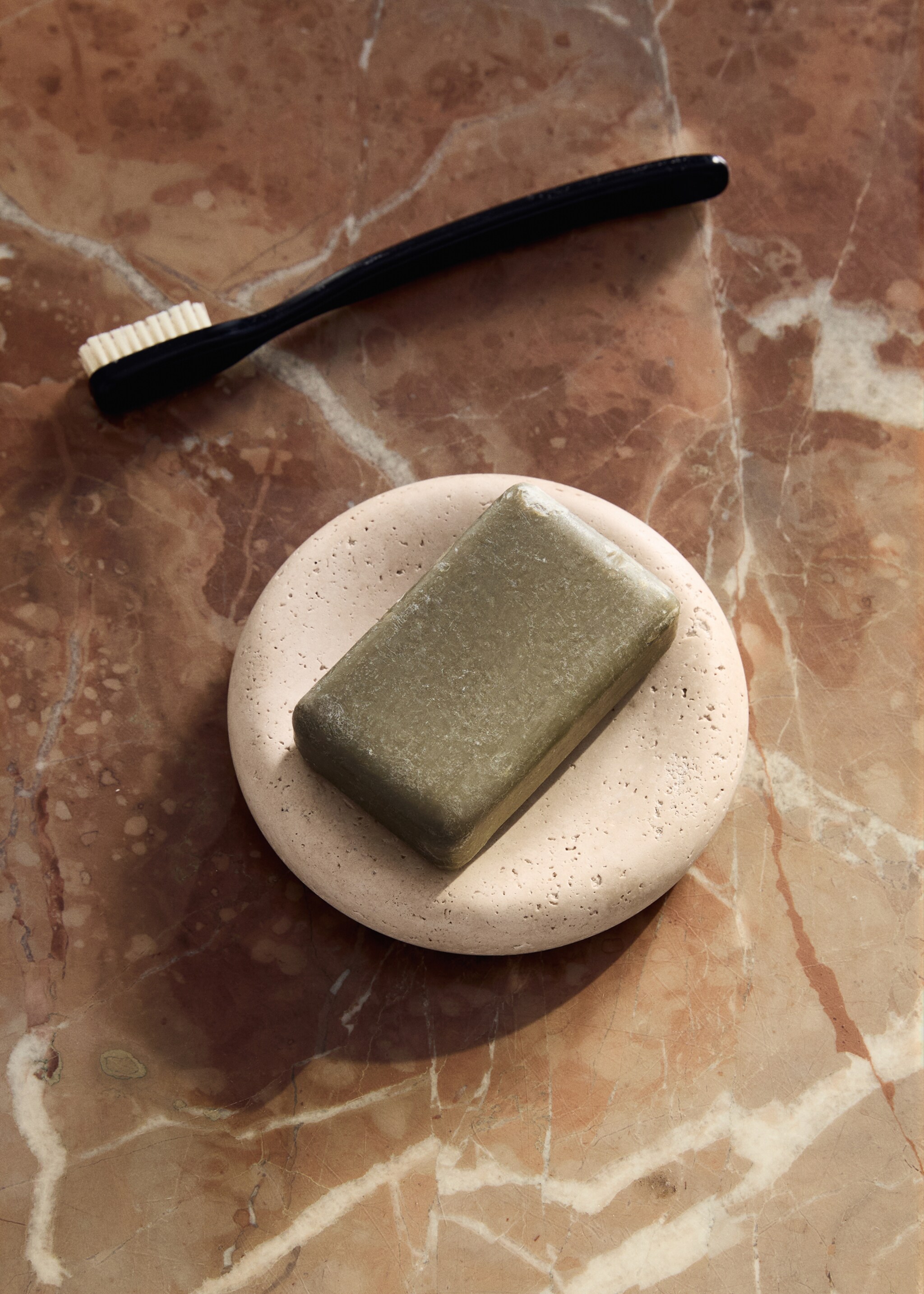 Marble soap dish - General plane, Ecru. Ref: 17033800-00.
