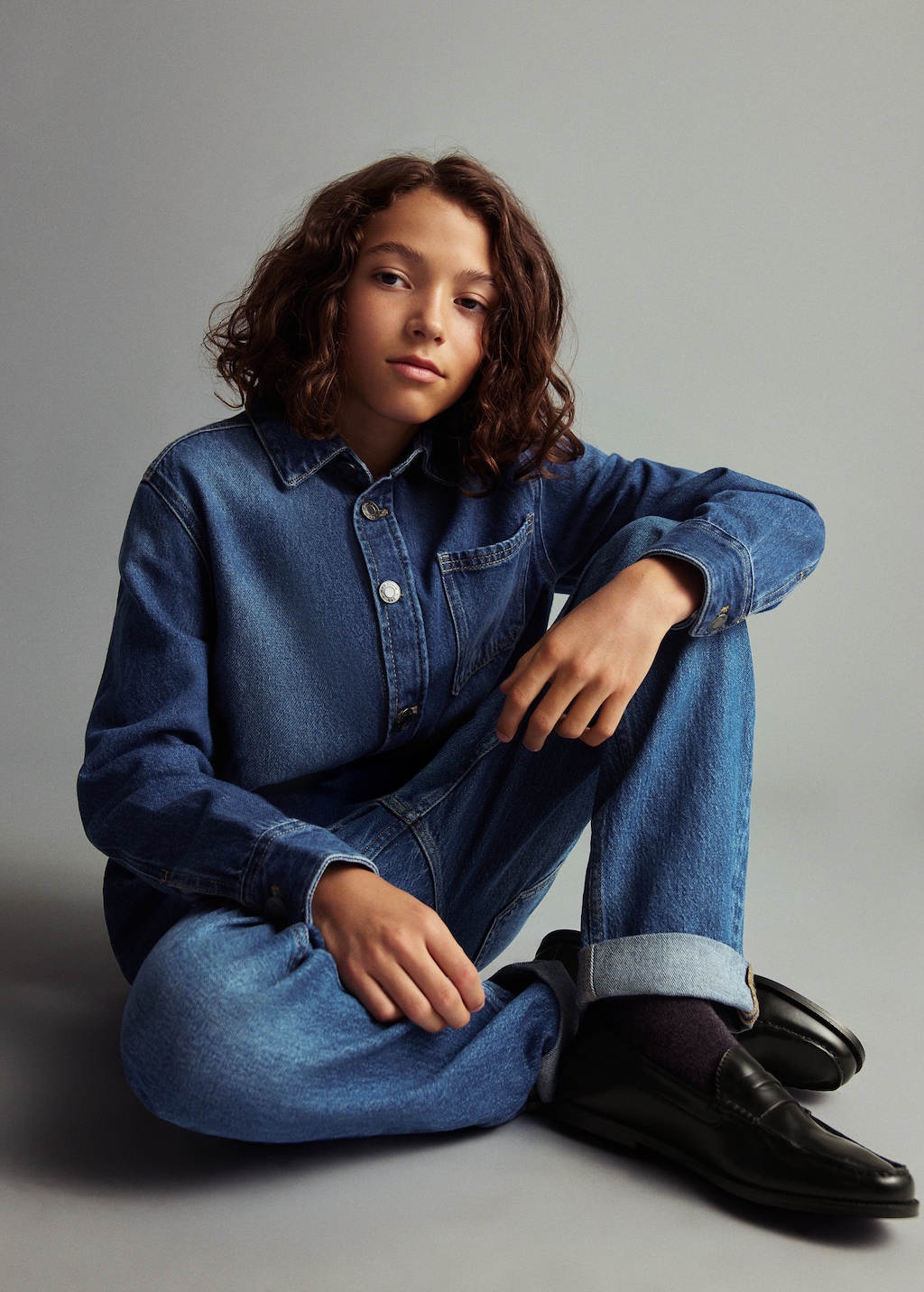 Faux-leather moccasin