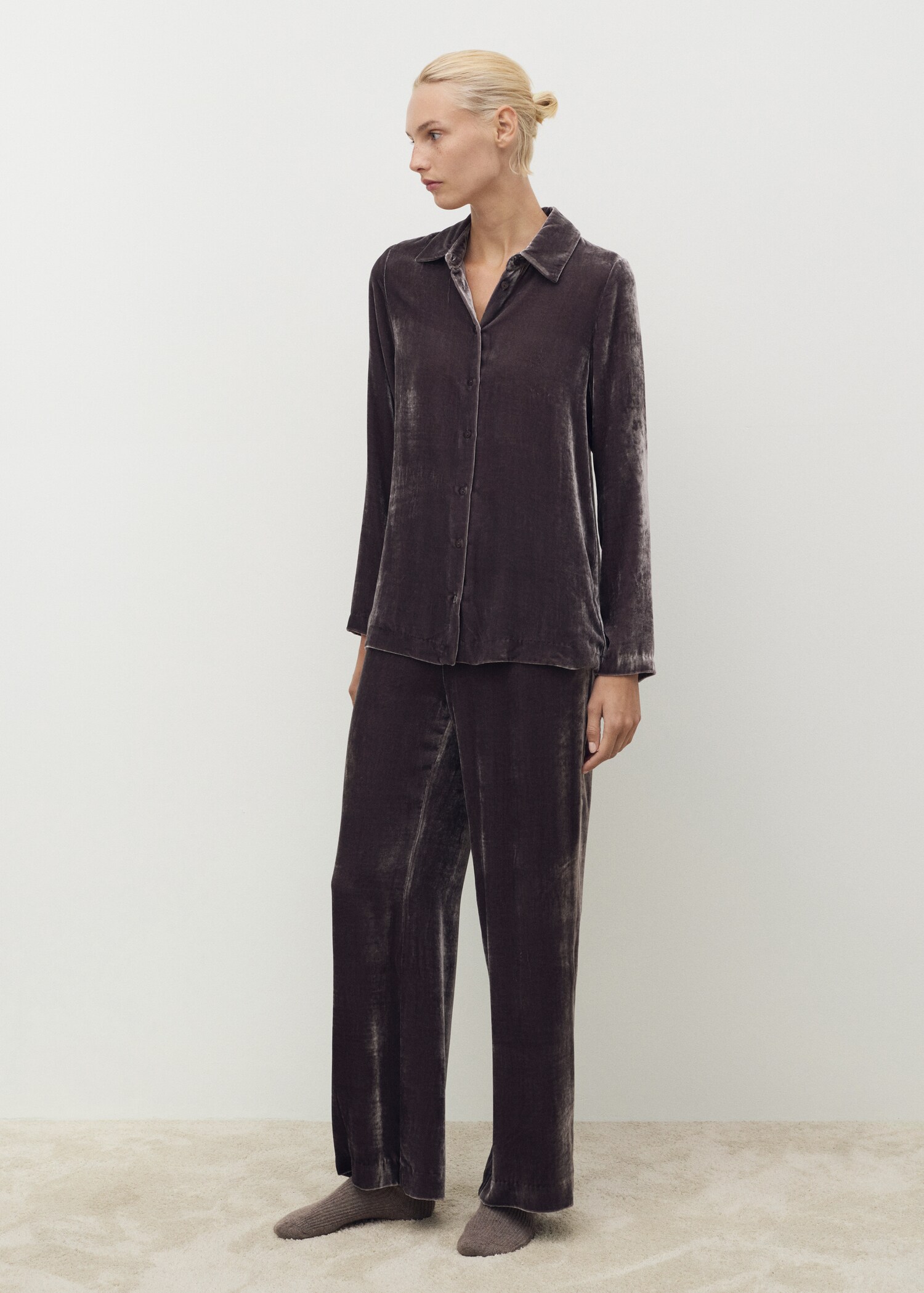 Camisa velvet seda - Plano general