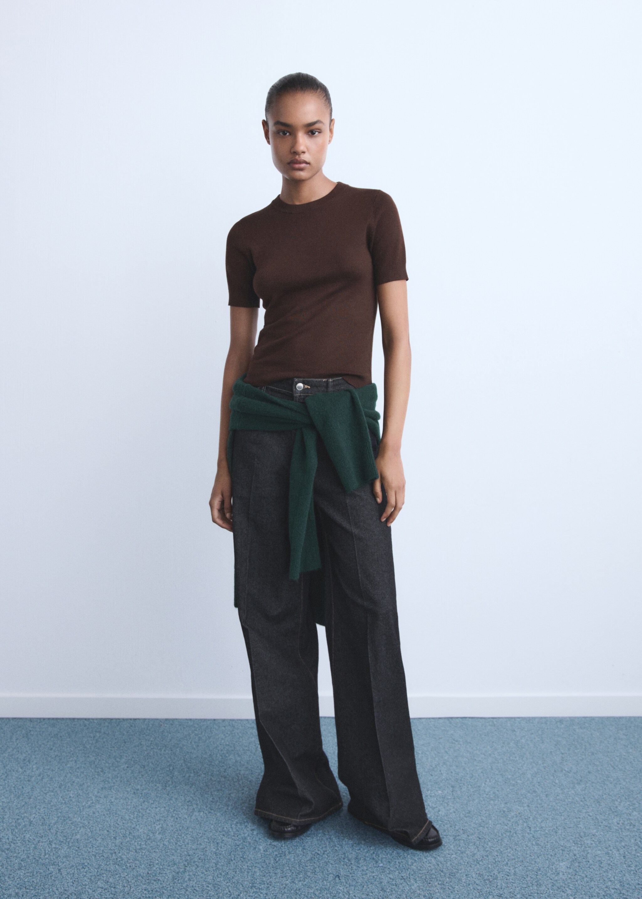 High-rise wideleg jeans - General plane