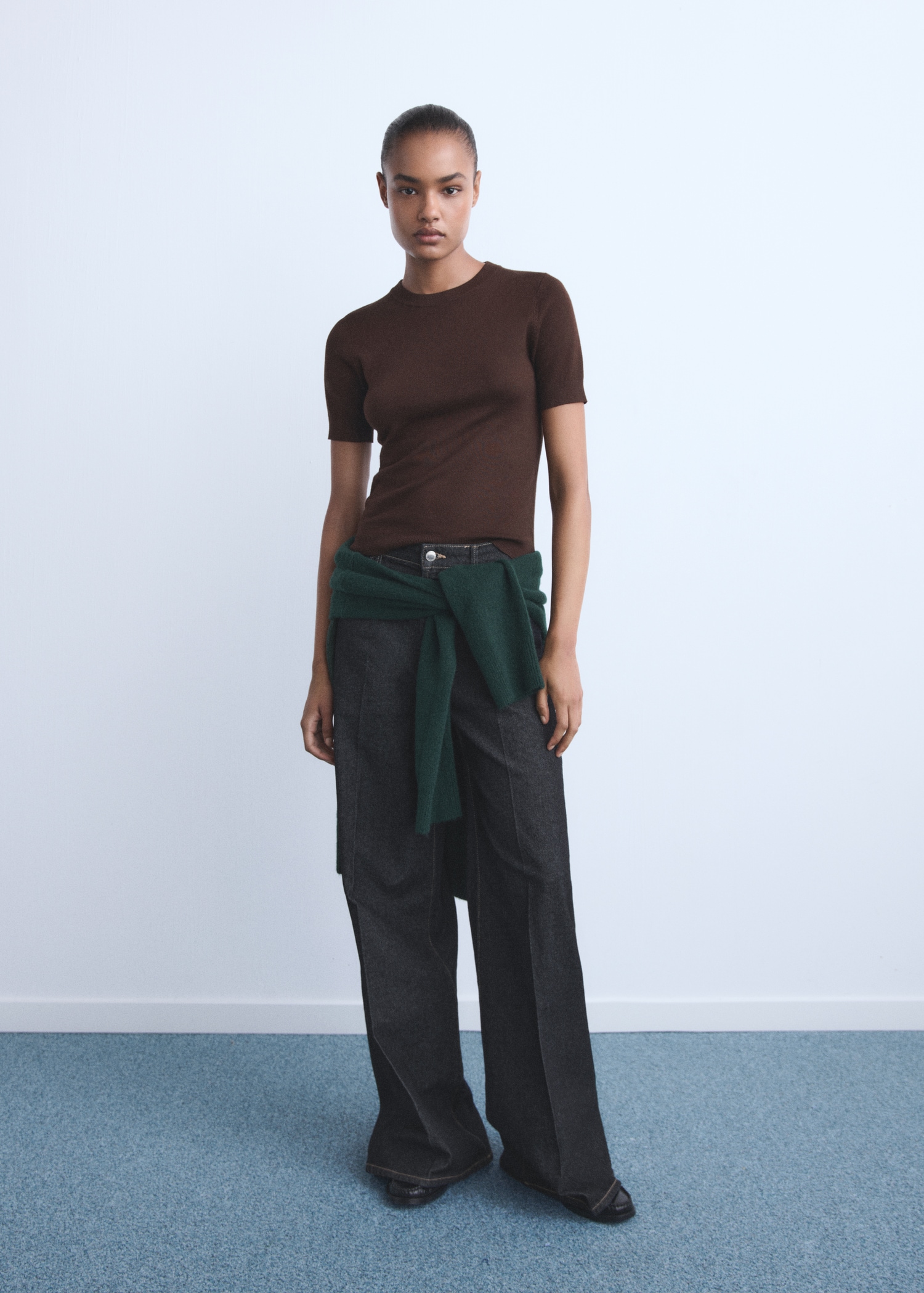 High-rise wideleg jeans - General plane