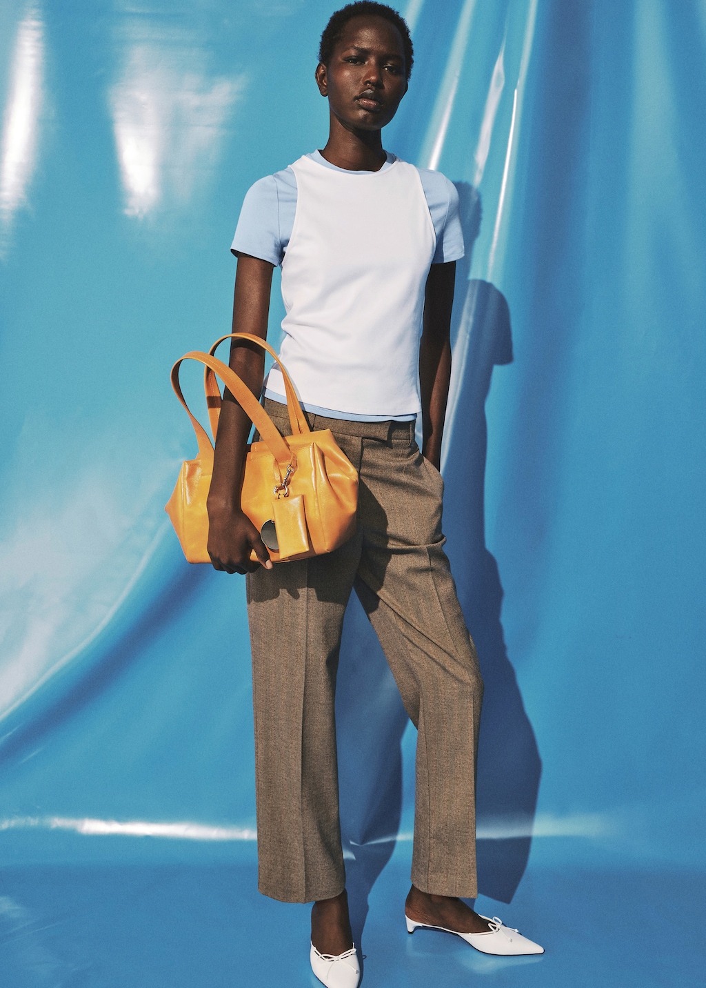 Mango Double cotton t-shirt