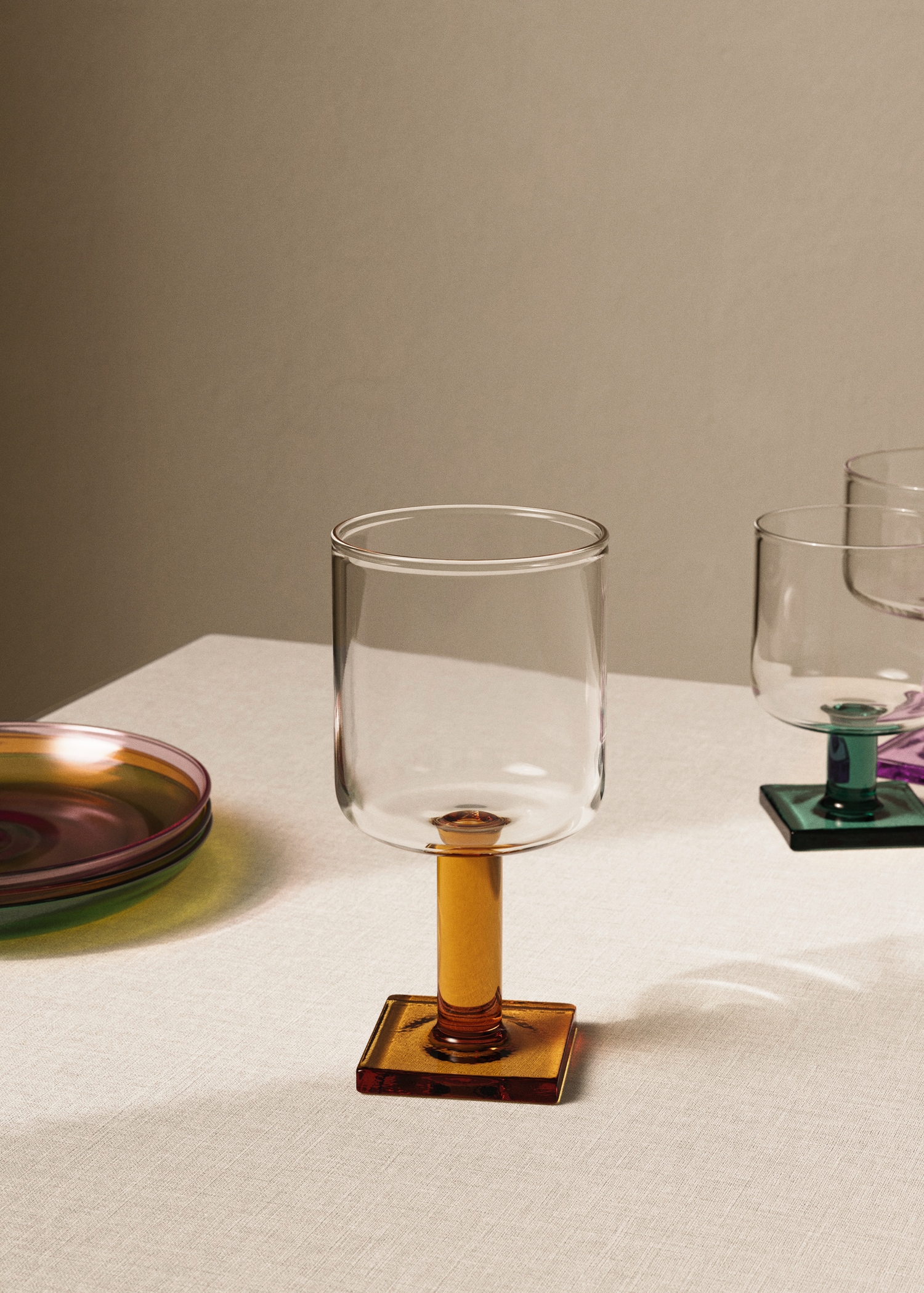 Verre bicolore en borosilicate - Plan général