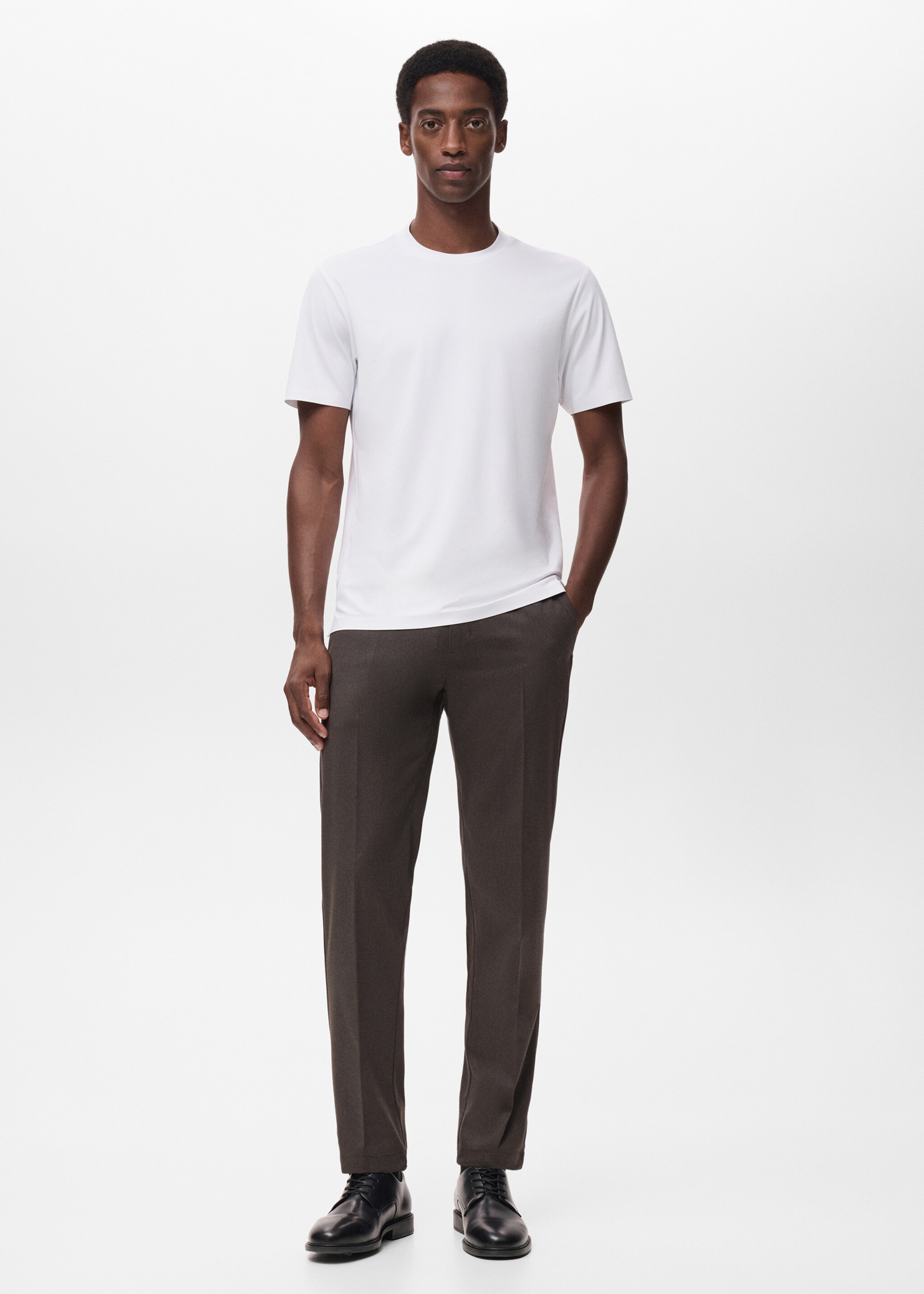COOLMAX® slim fit T-shirt - General plane, White. Ref: 17034449-00.