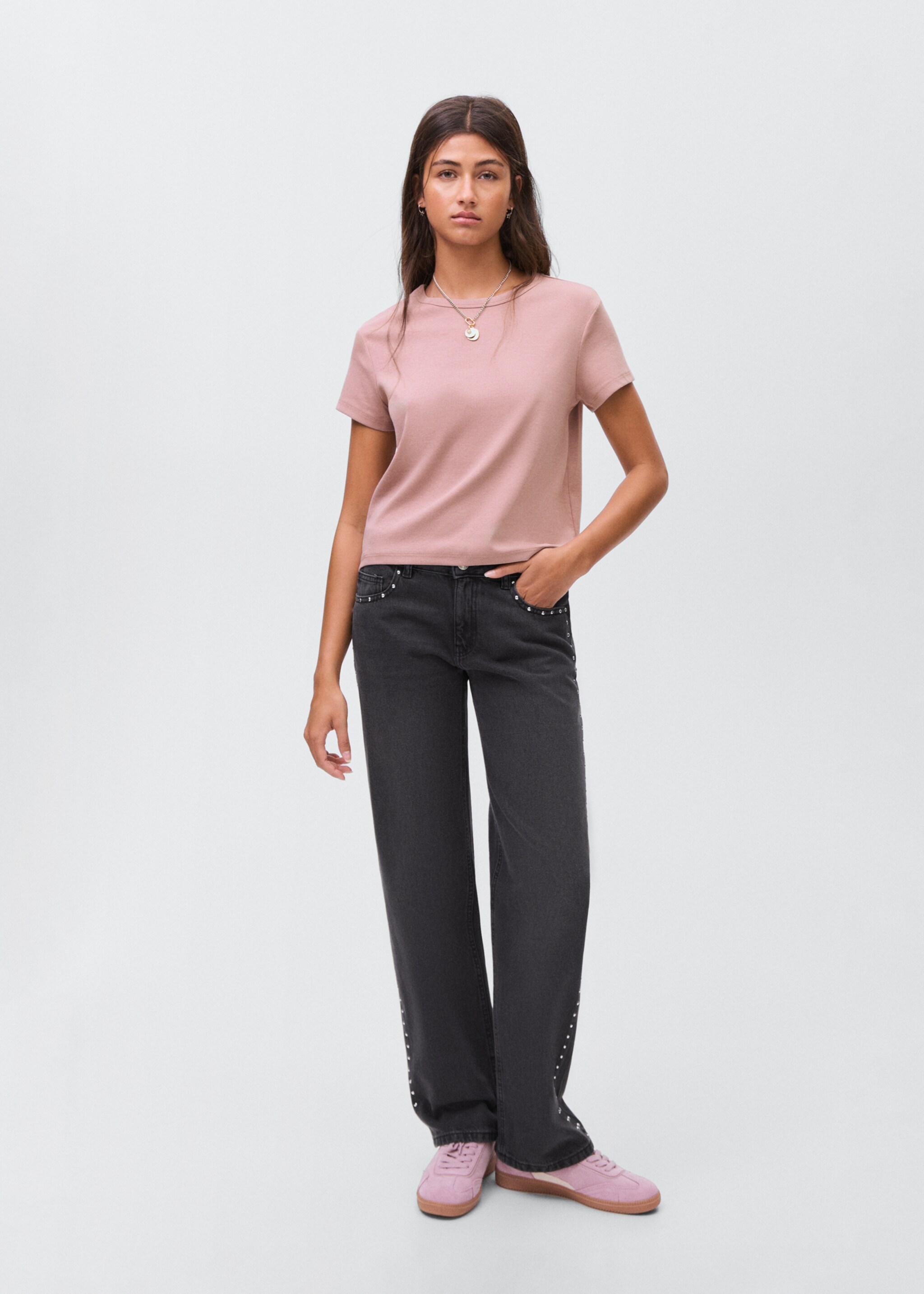 T-shirt coton ajusté - Plan général