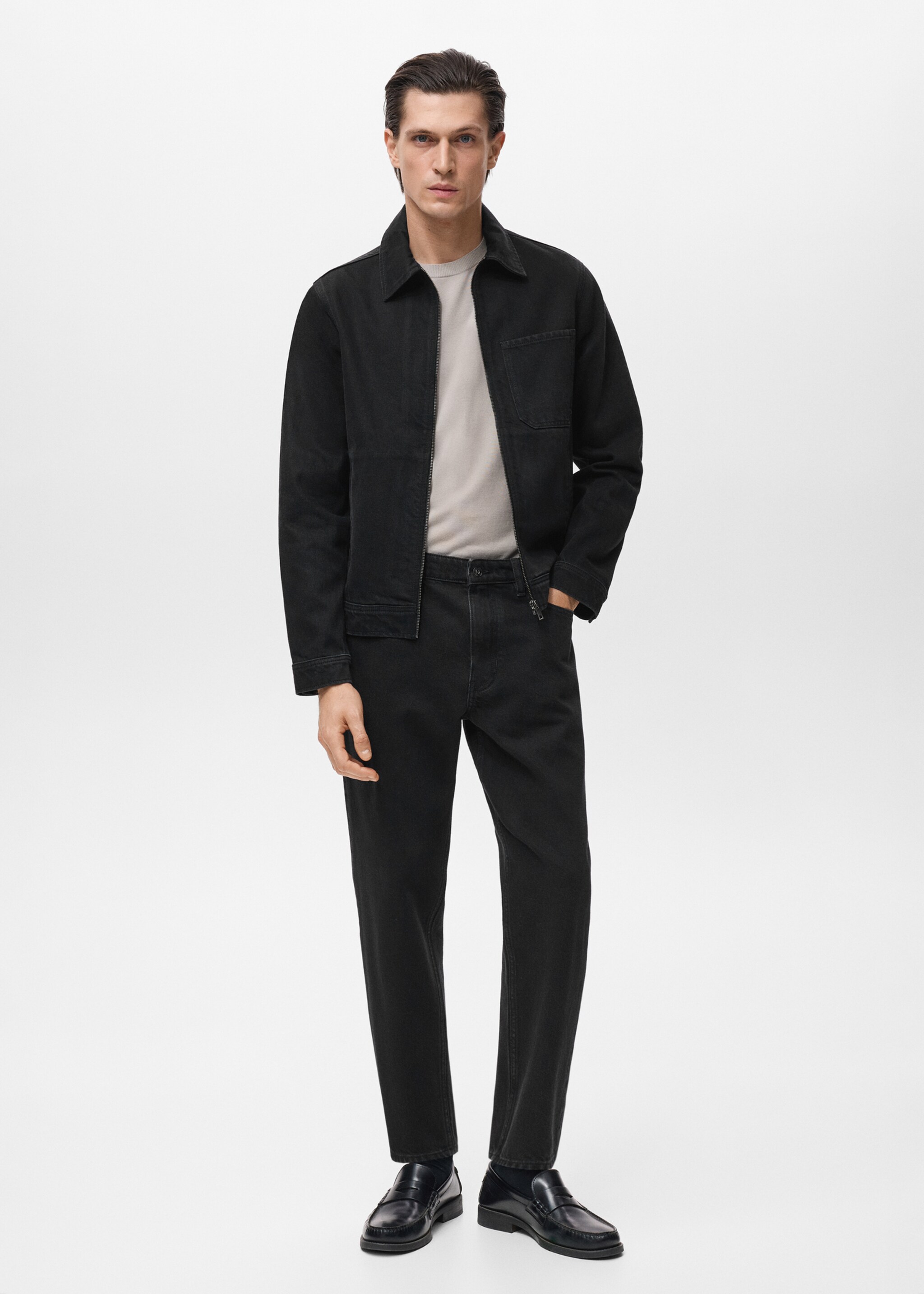 Blouson en jean poche - Plan général