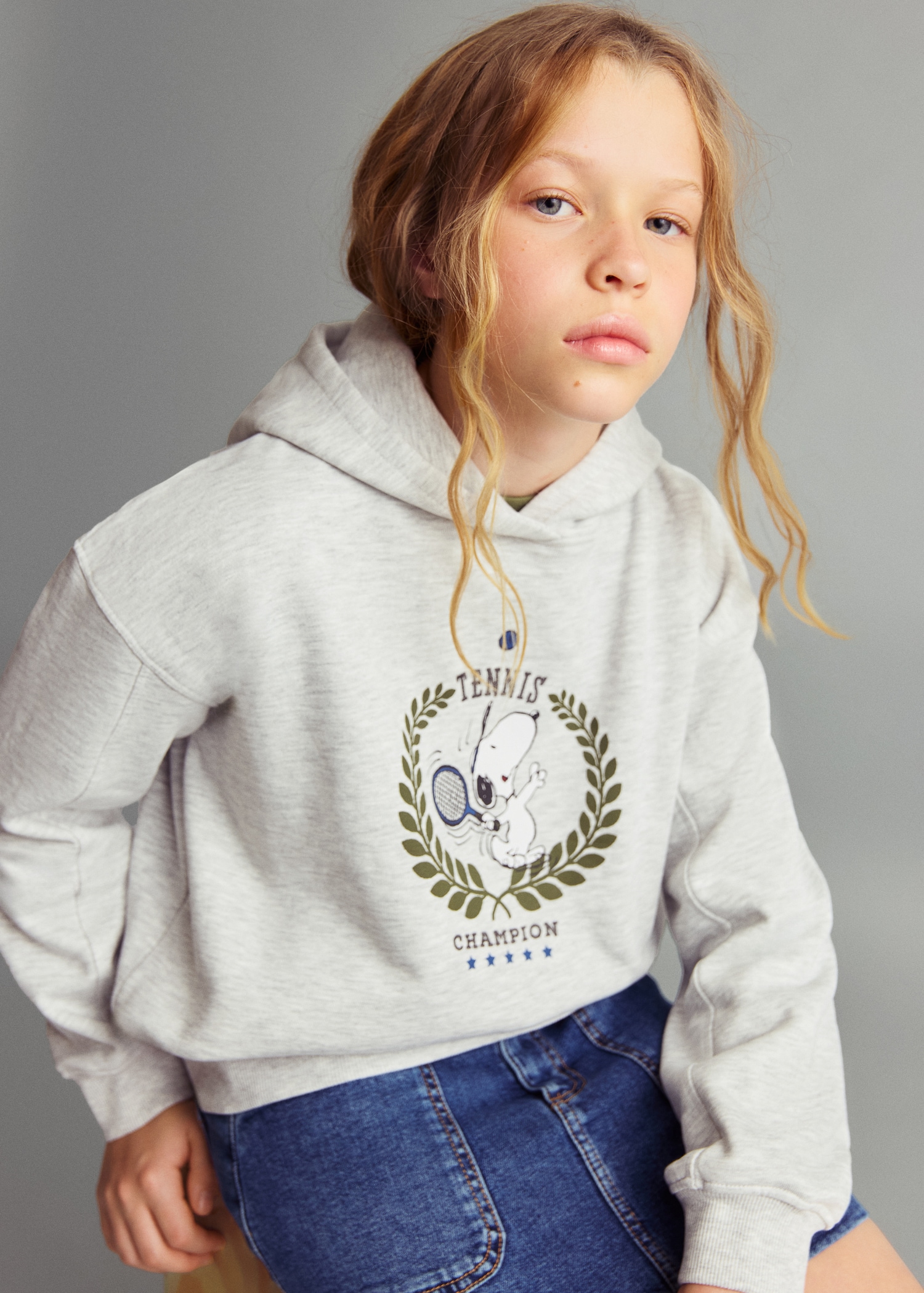 Snoopy-print sweatshirt - Загальний план