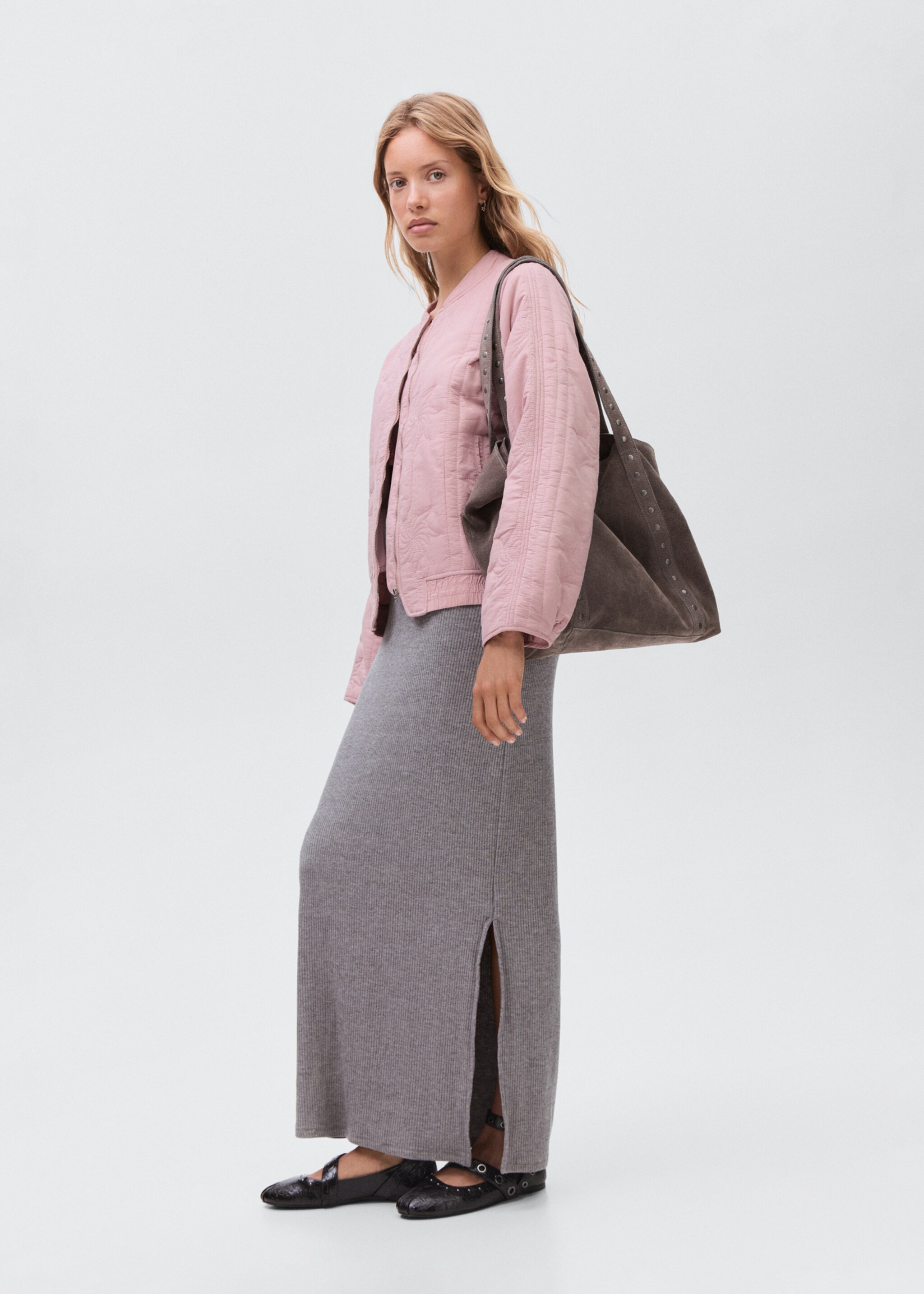 Jacket idoia - General plane, Pastel Pink. Ref: 17035163-00.