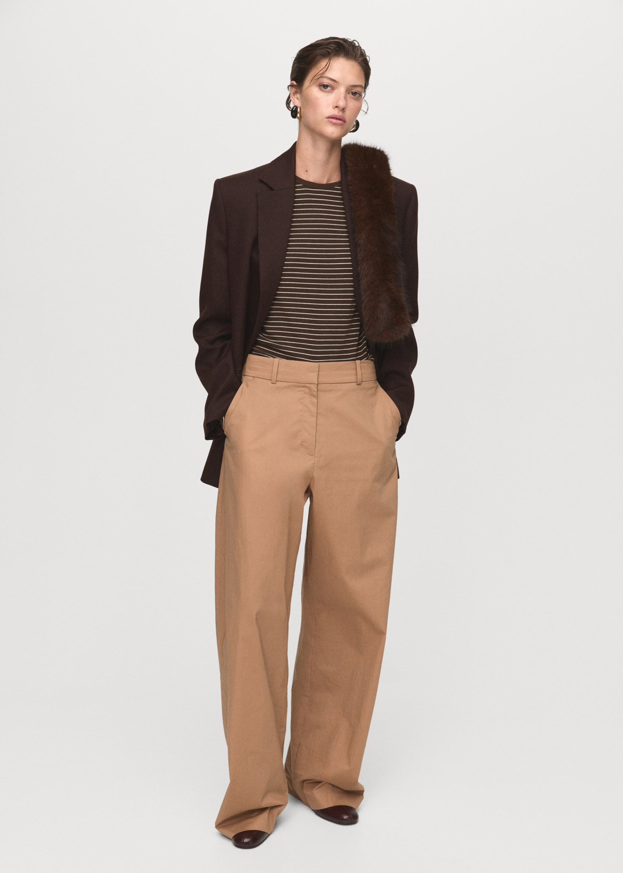 T-shirt paul - General plane, Brown. Ref: 17035797-00.