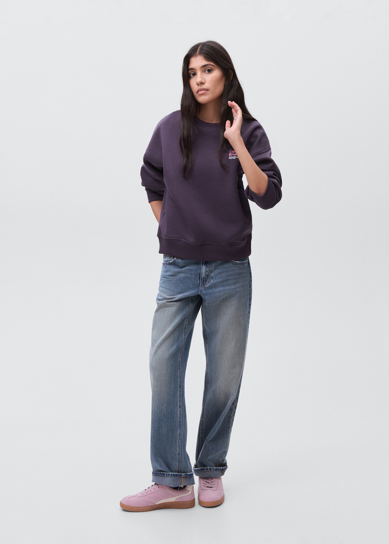 Printed cotton sweatshirt - General plane