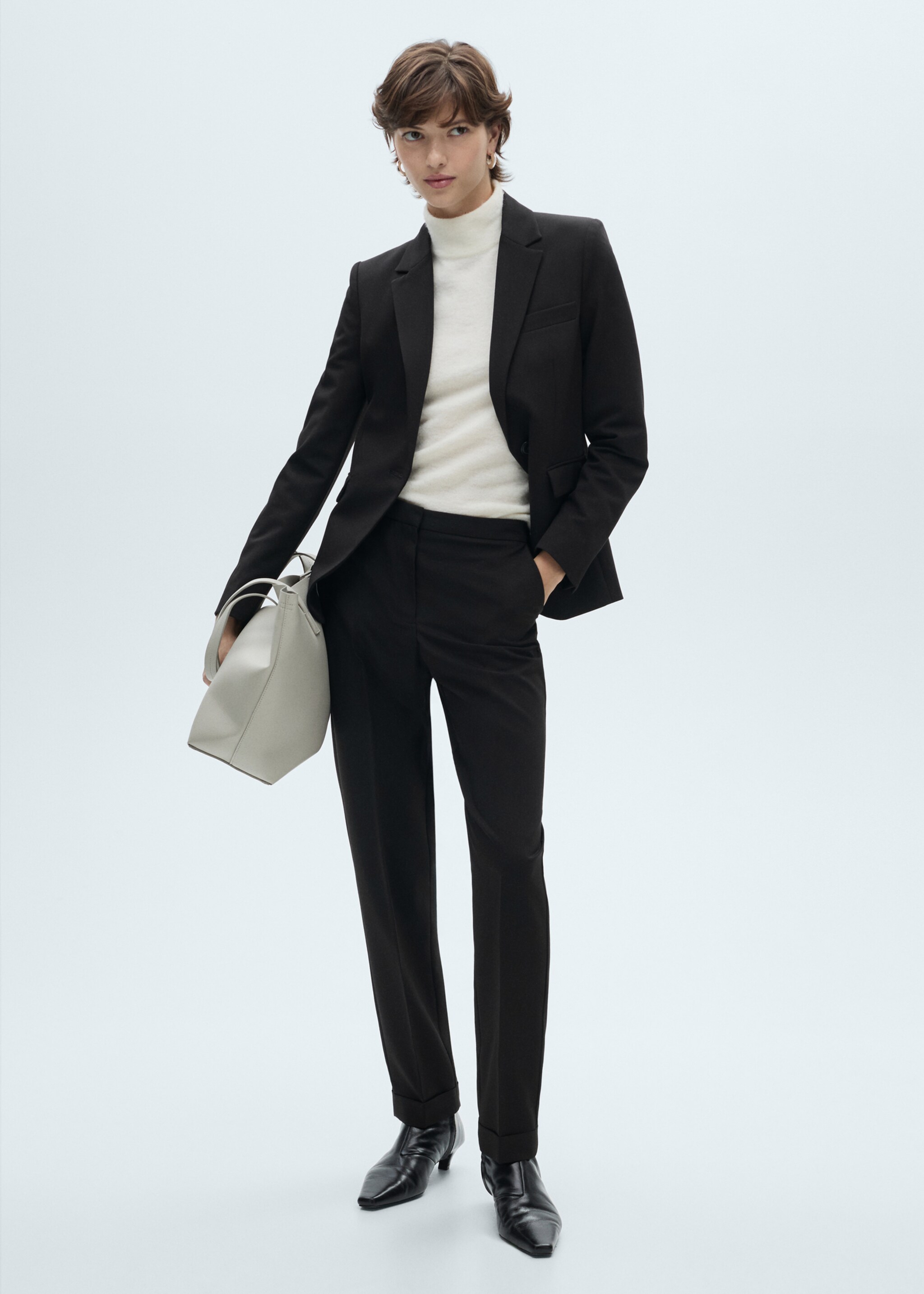 Pantalón recto traje - Plano general