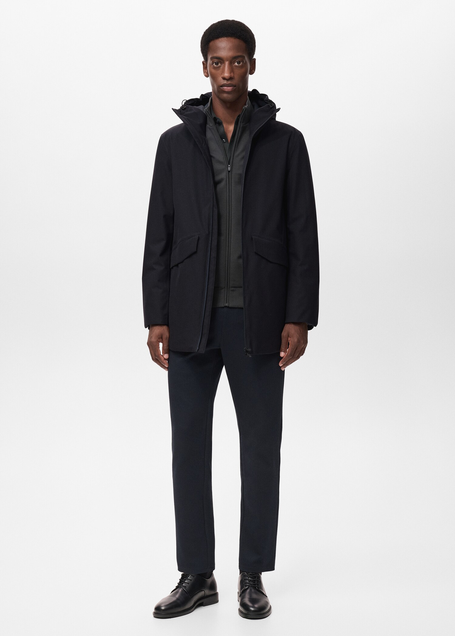 Water Repellent Thermolite® Hooded Padded Parka - General plane