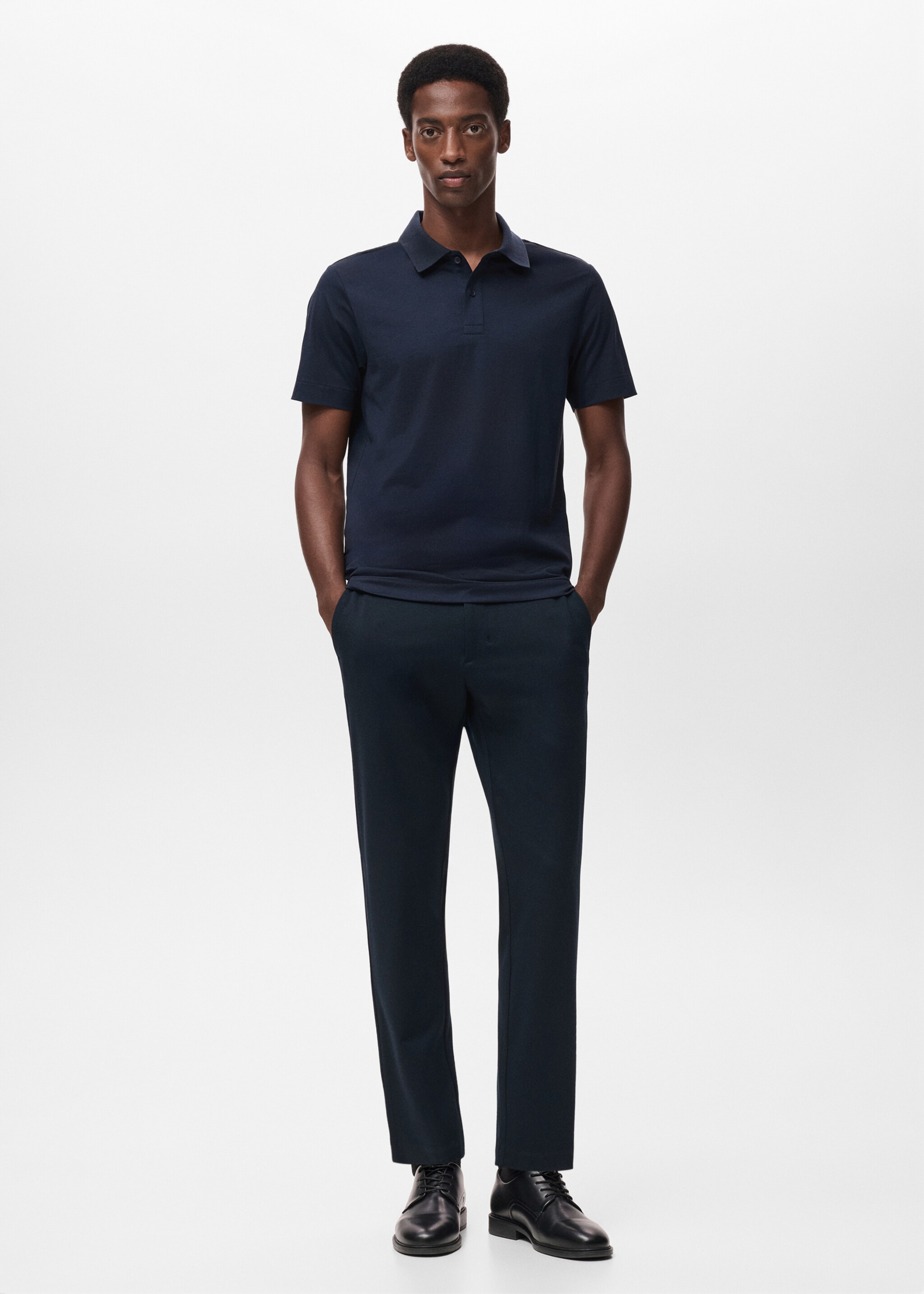 Slim-fit Thermolite® polo shirt - General plane, Navy. Ref: 17035977-00.