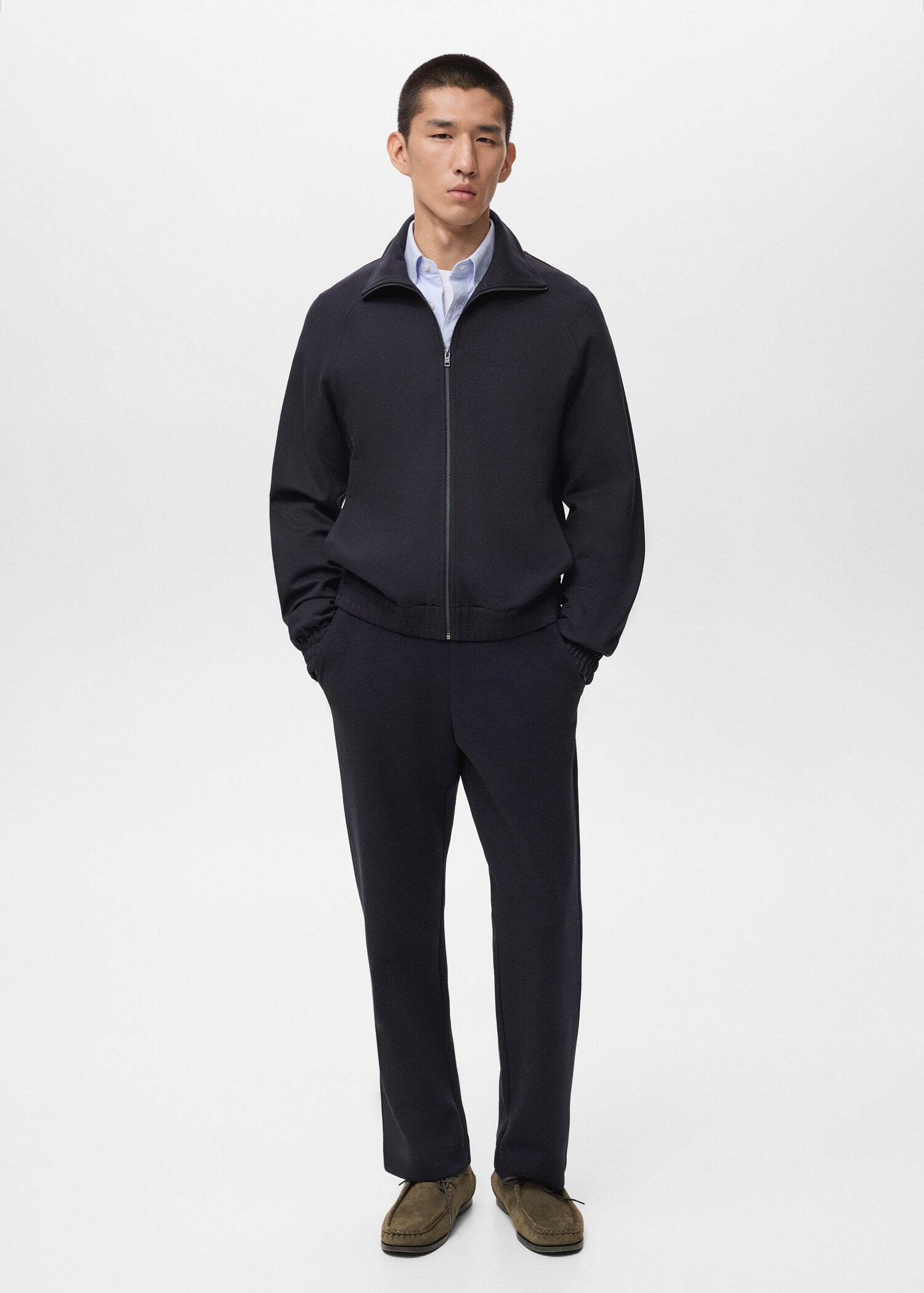 Jogging coton taille élastique - Plan général
